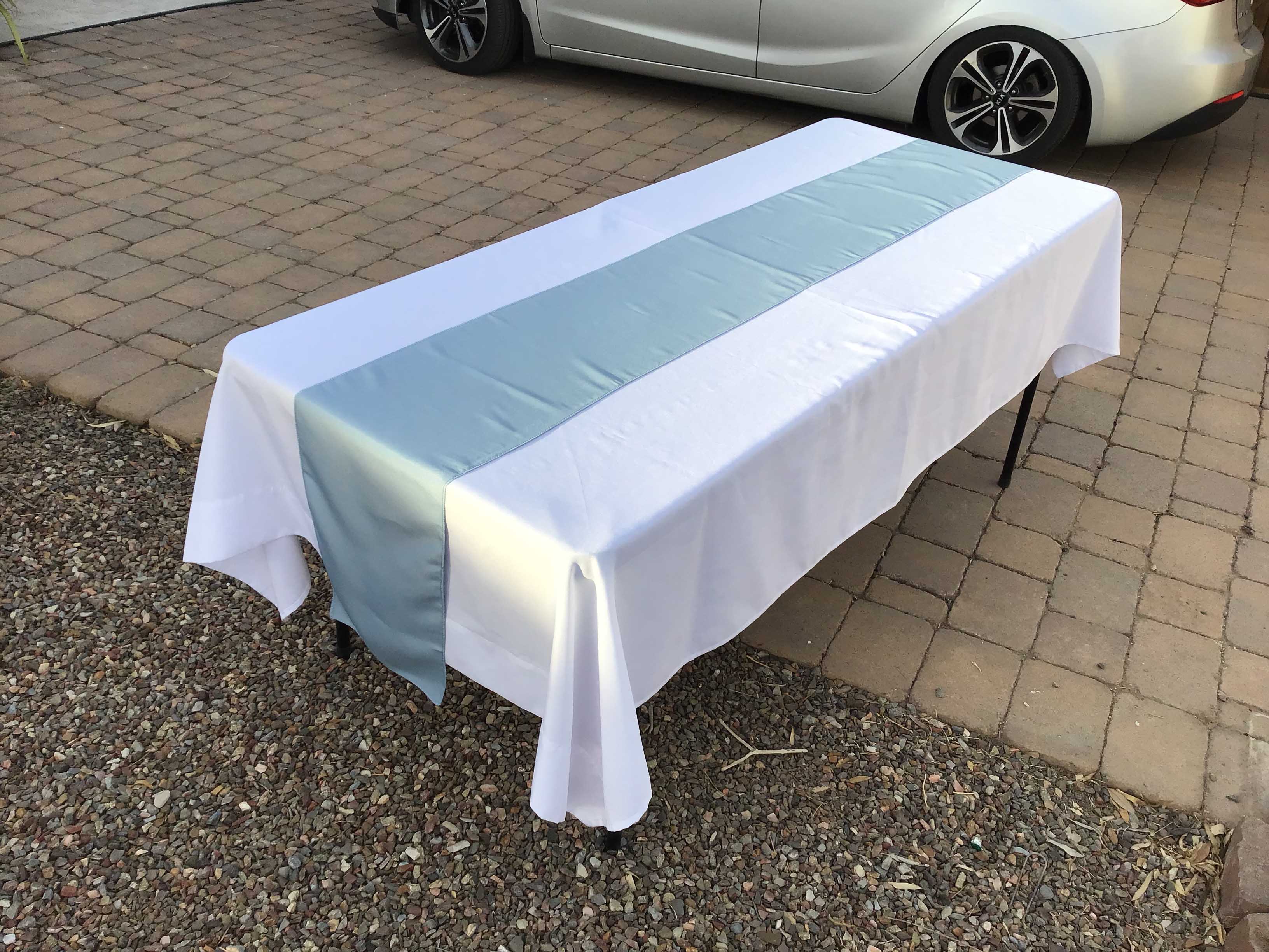 table runners (dusty blue) - 12 x 108