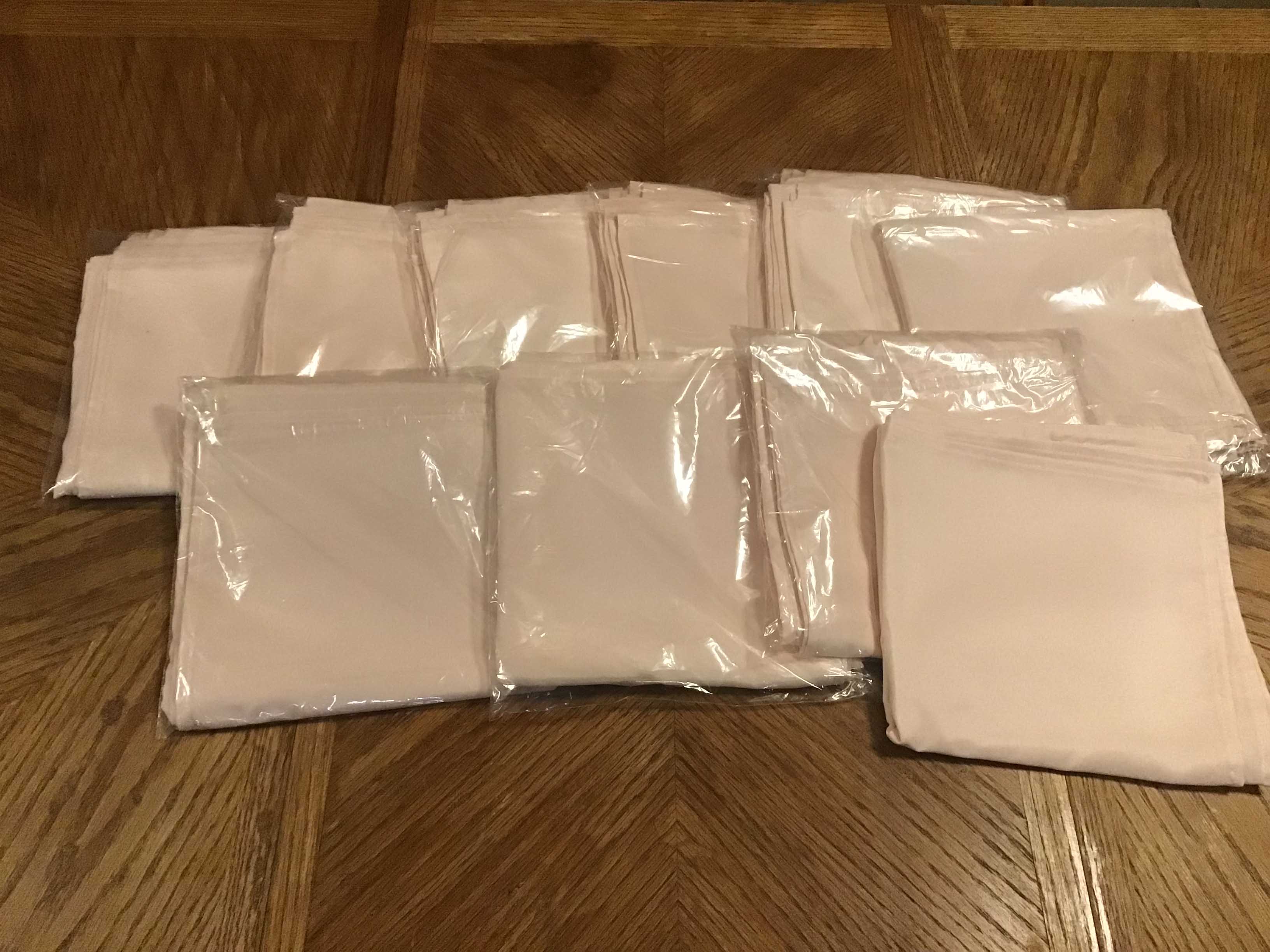 cloth dinner napkins (blush / rose gold) - 17 x 17