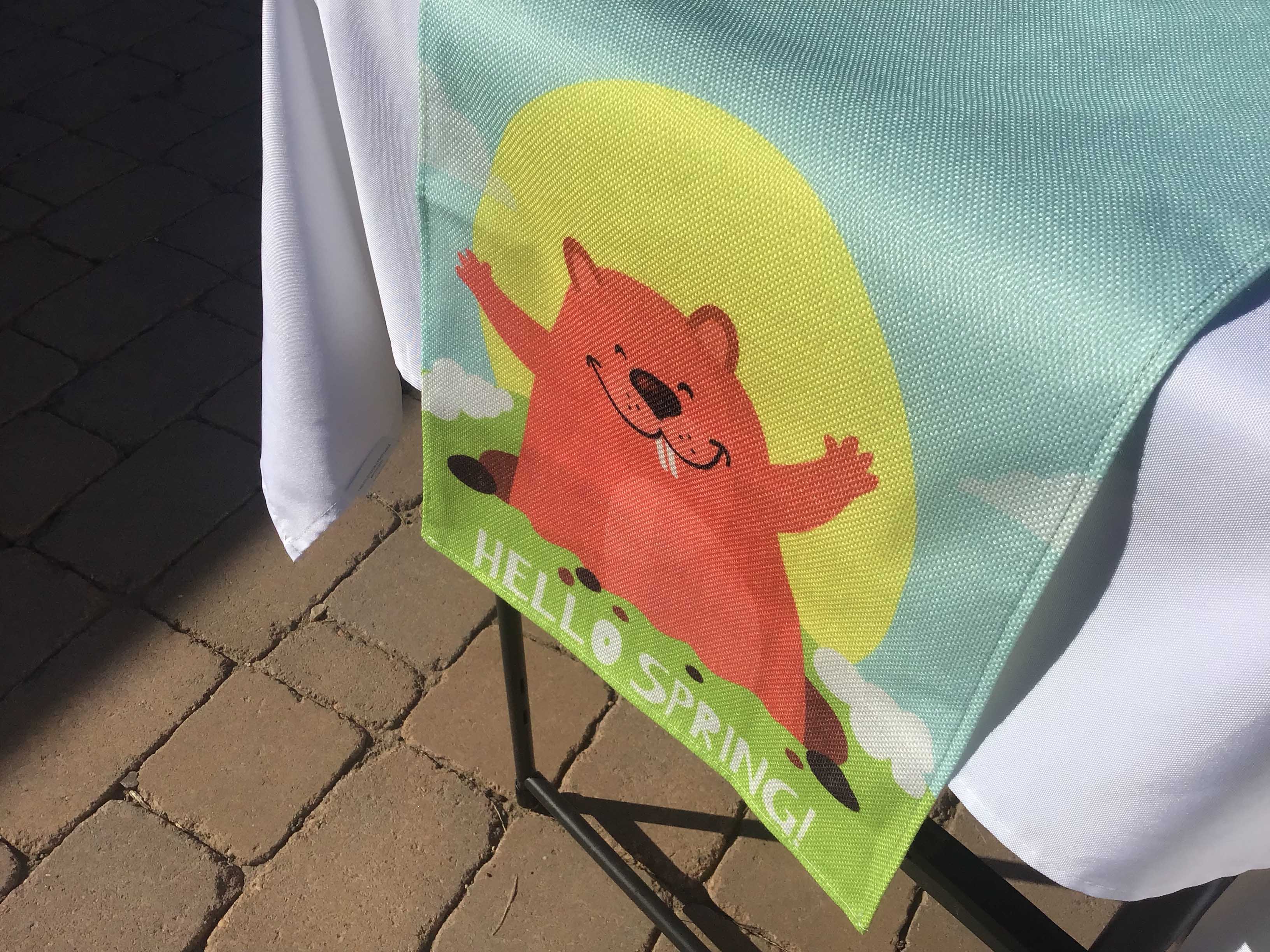 table runners (Happy Groundhog Day/Hello Spring) - 13 x 72