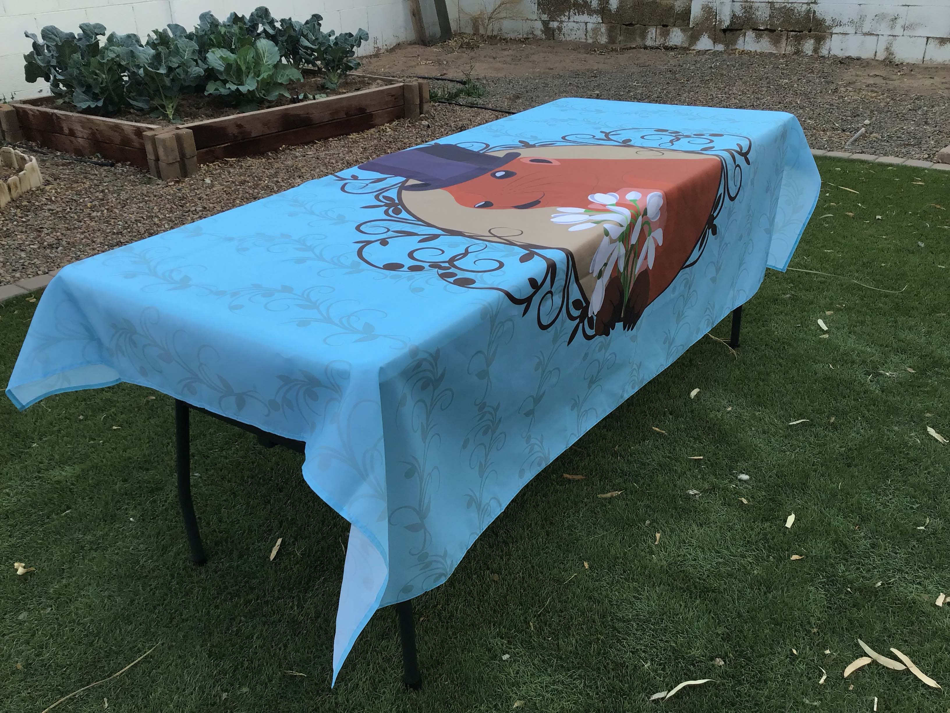 rectangle tablecloths (Groundhog Day) - 60 x 84