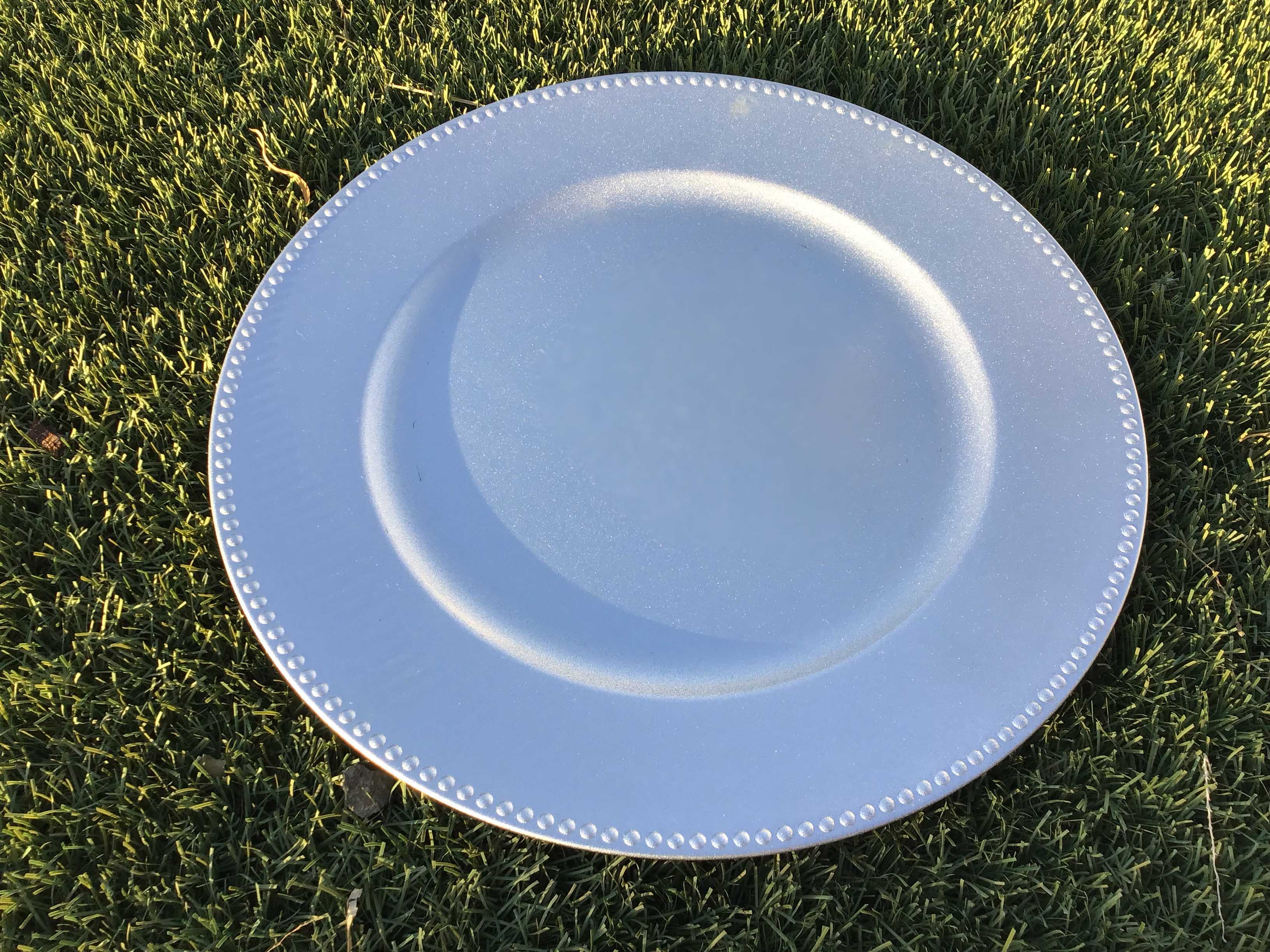 charger plates (silver) - 13