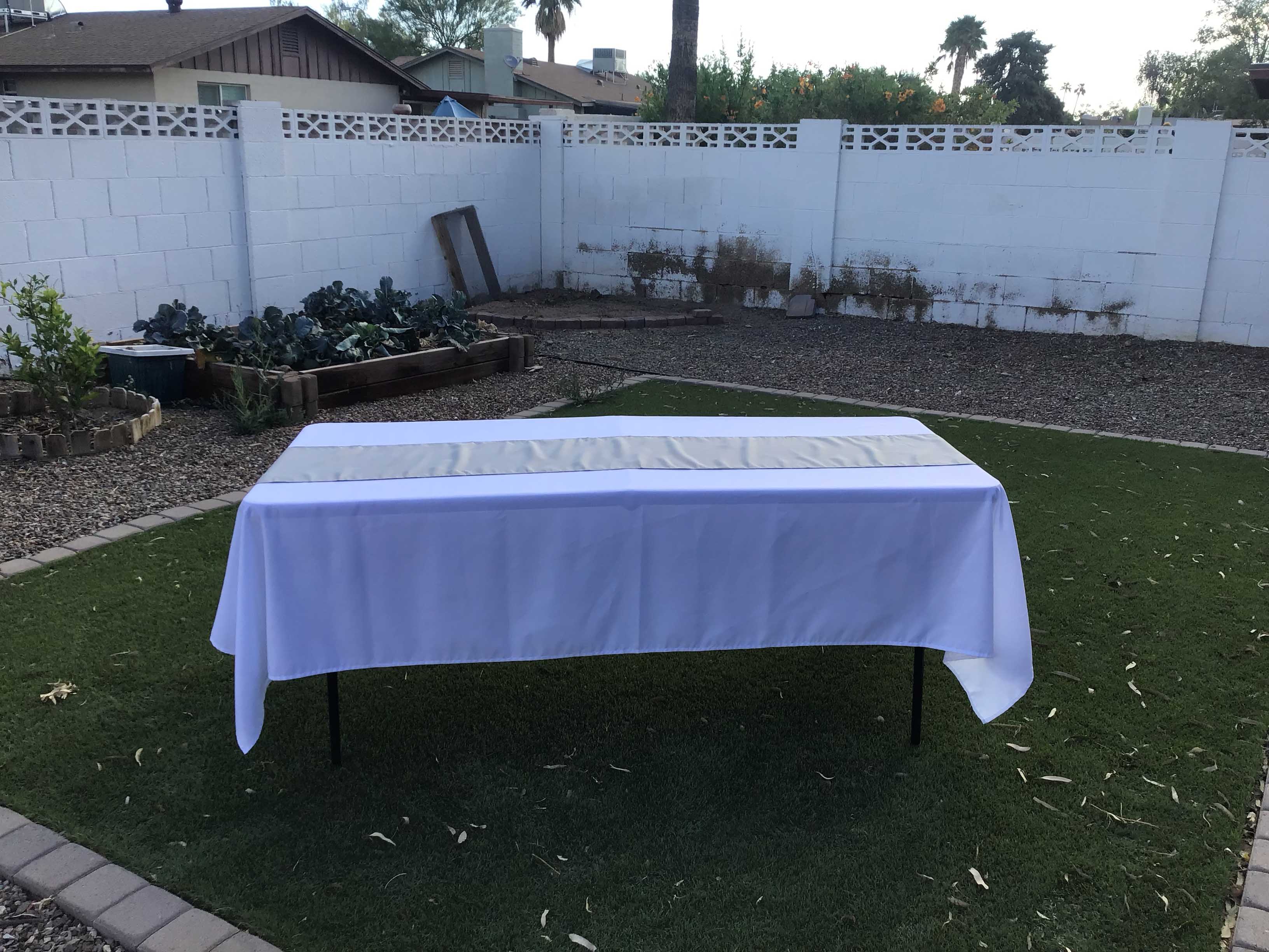 table runners (silver/gray) - 12 x 108