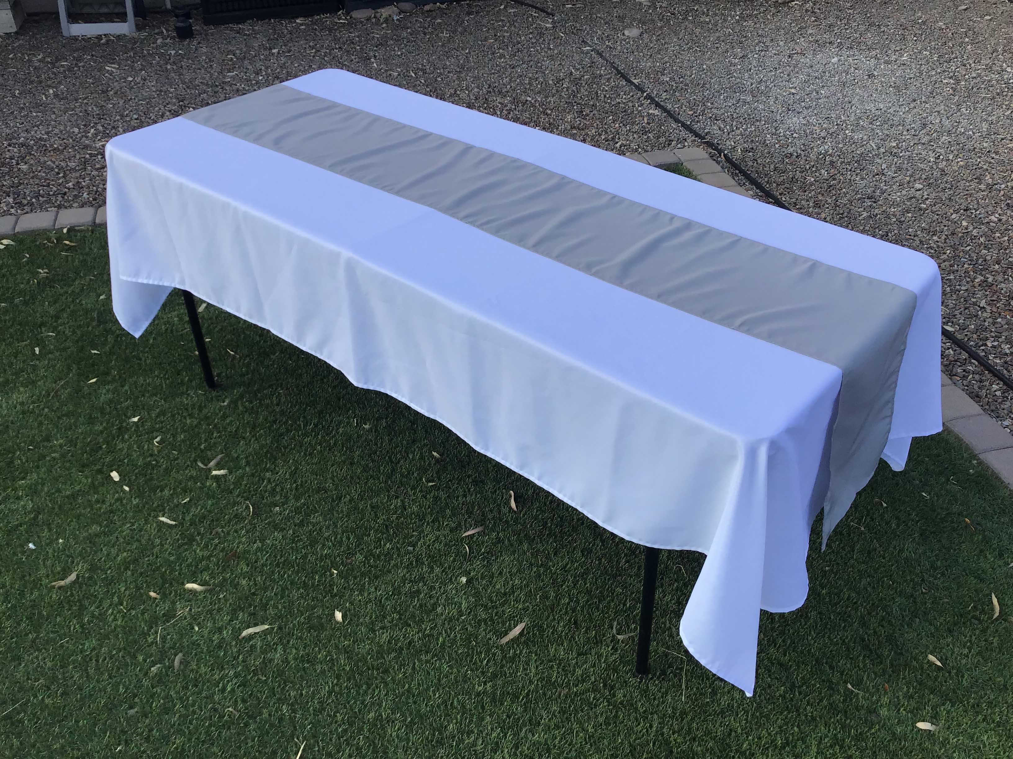 table runners (silver/gray) - 12 x 108