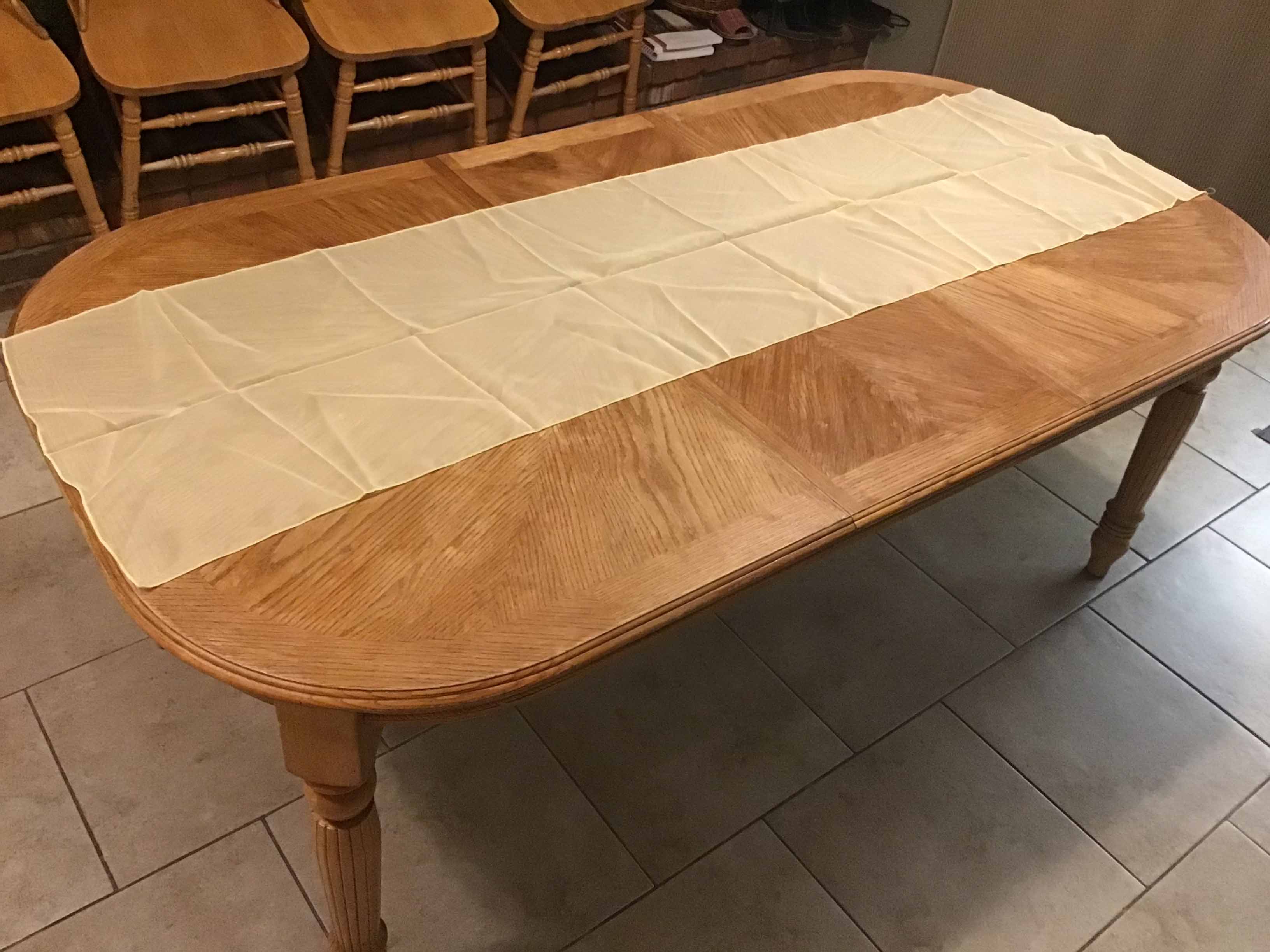 table runners (chiffon, yellow) - 20 x 77