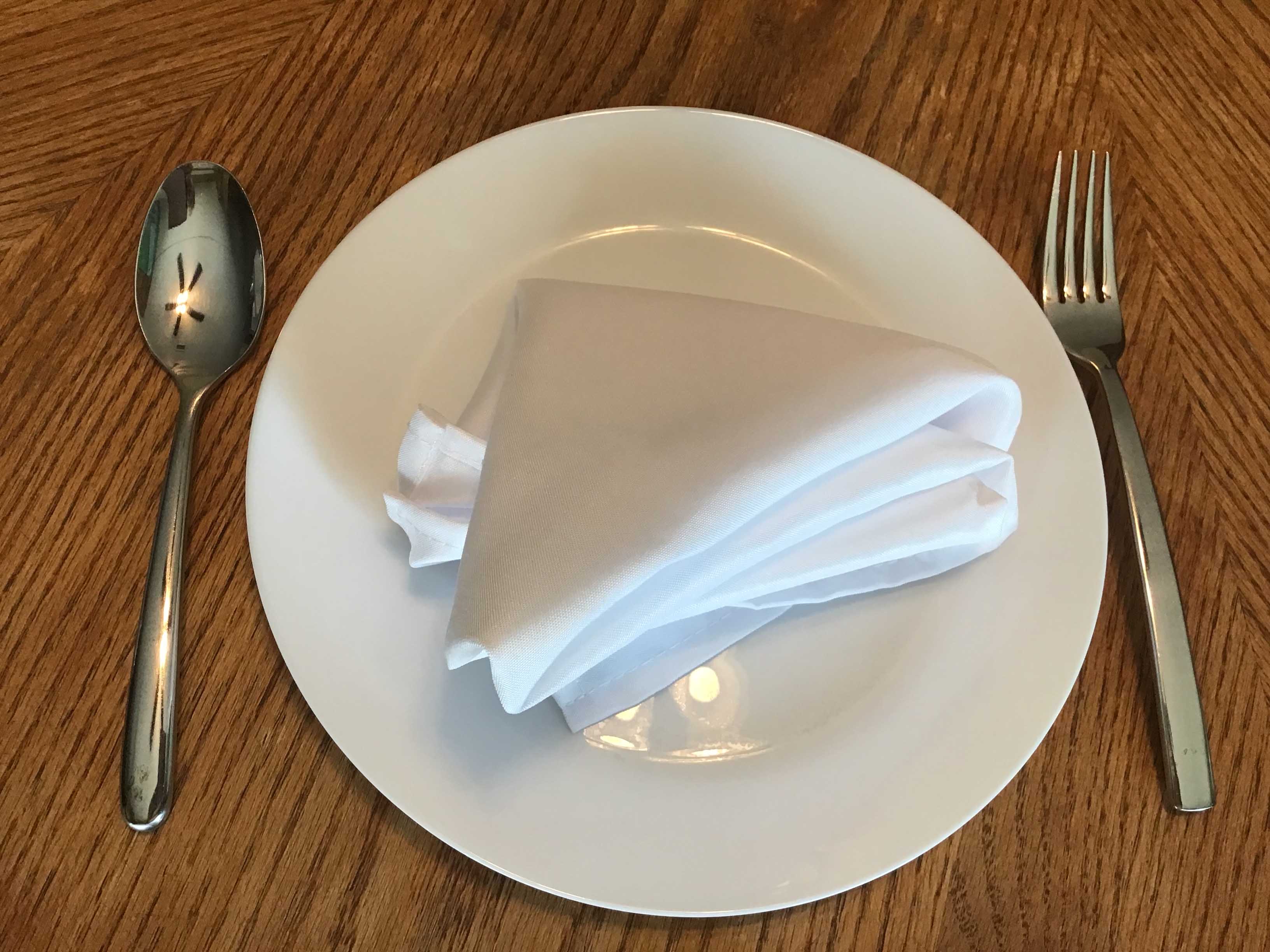 cloth dinner napkins (white) - 17 x 17