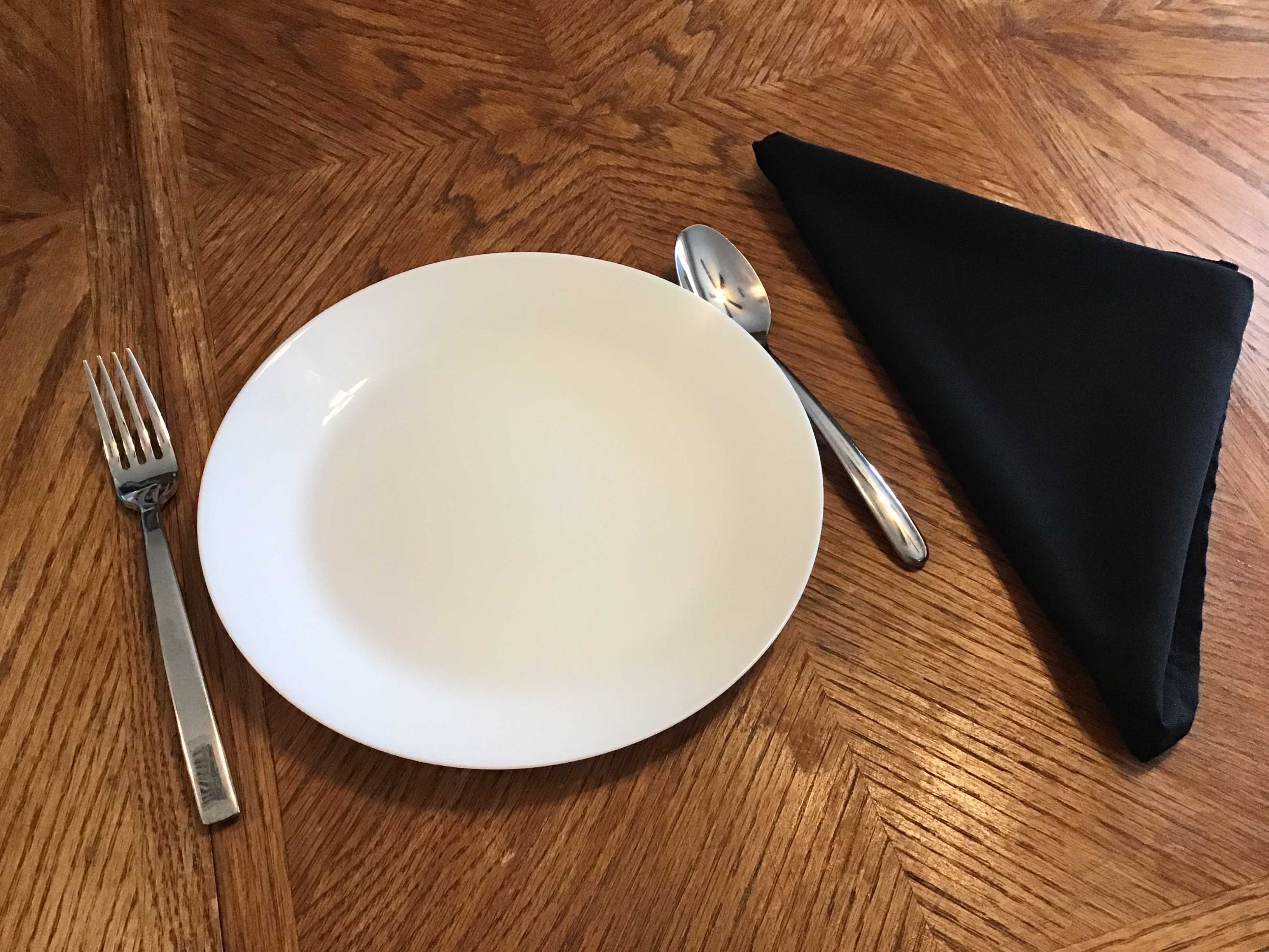 cloth dinner napkins (black) - 20 x 20