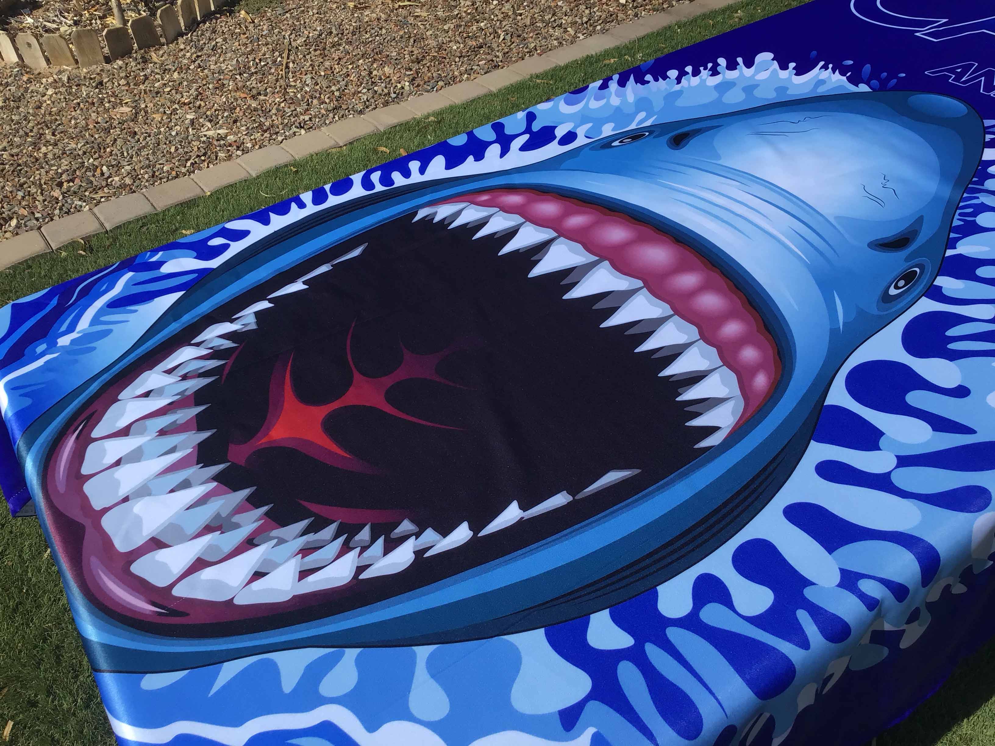 rectangle tablecloths (Keep Calm and Shark Attack) - 60 x 90