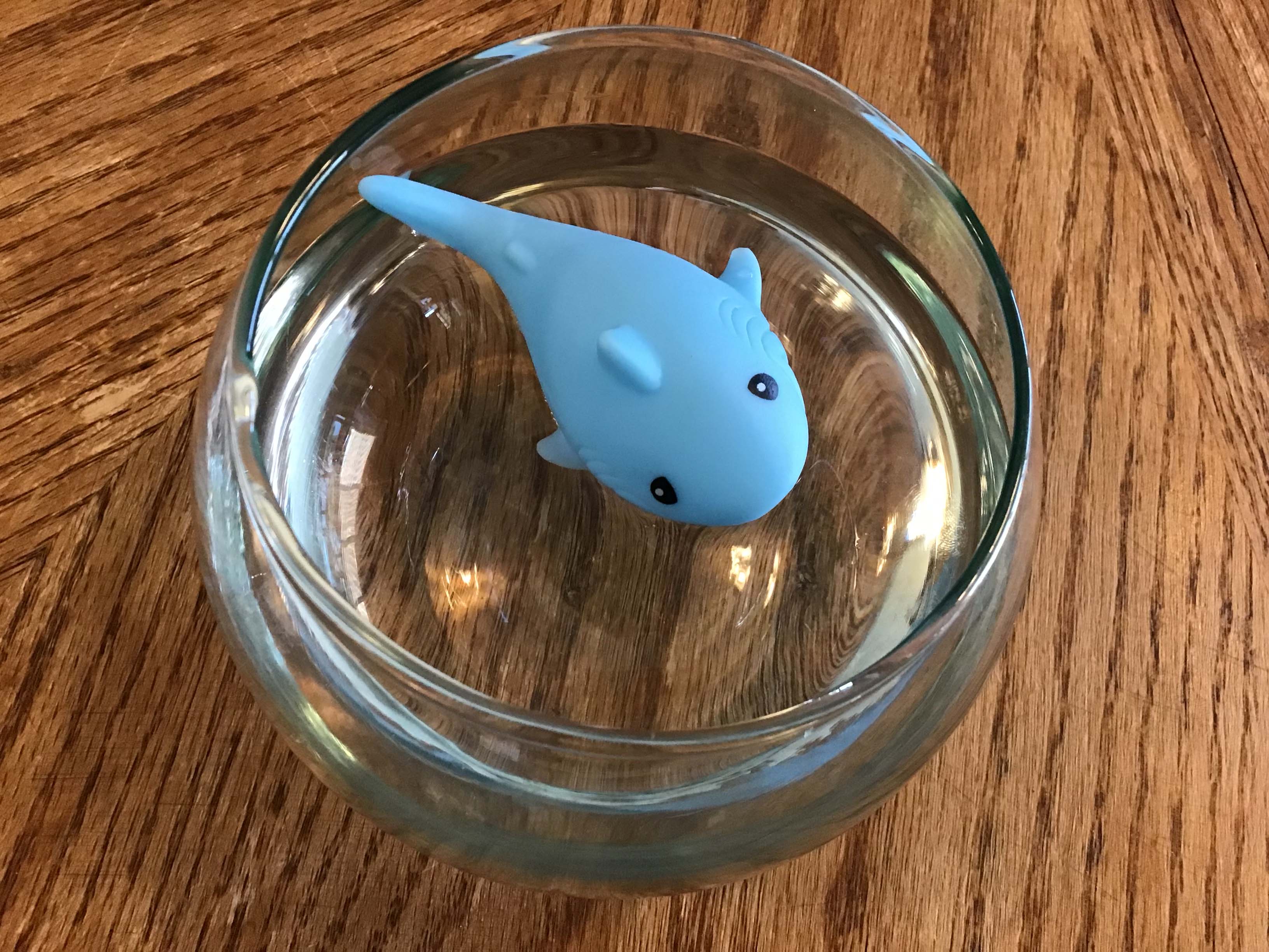 rubber sharks (mini floating bathtub toy)