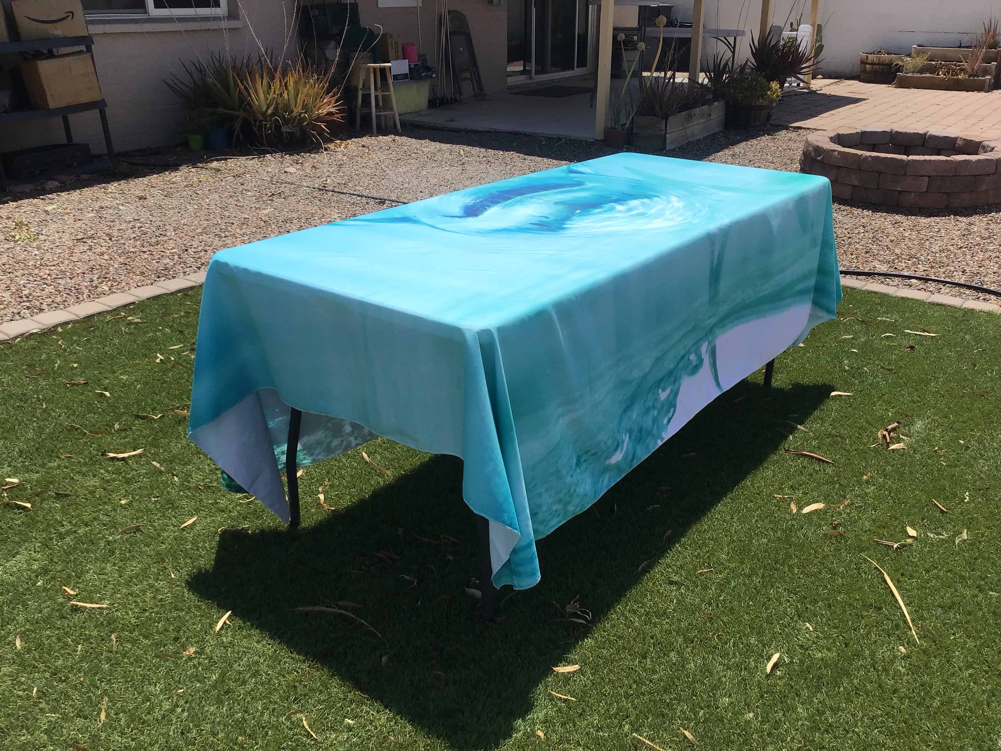 backdrop / tablecloth (fabric, shark) - 72 x 96