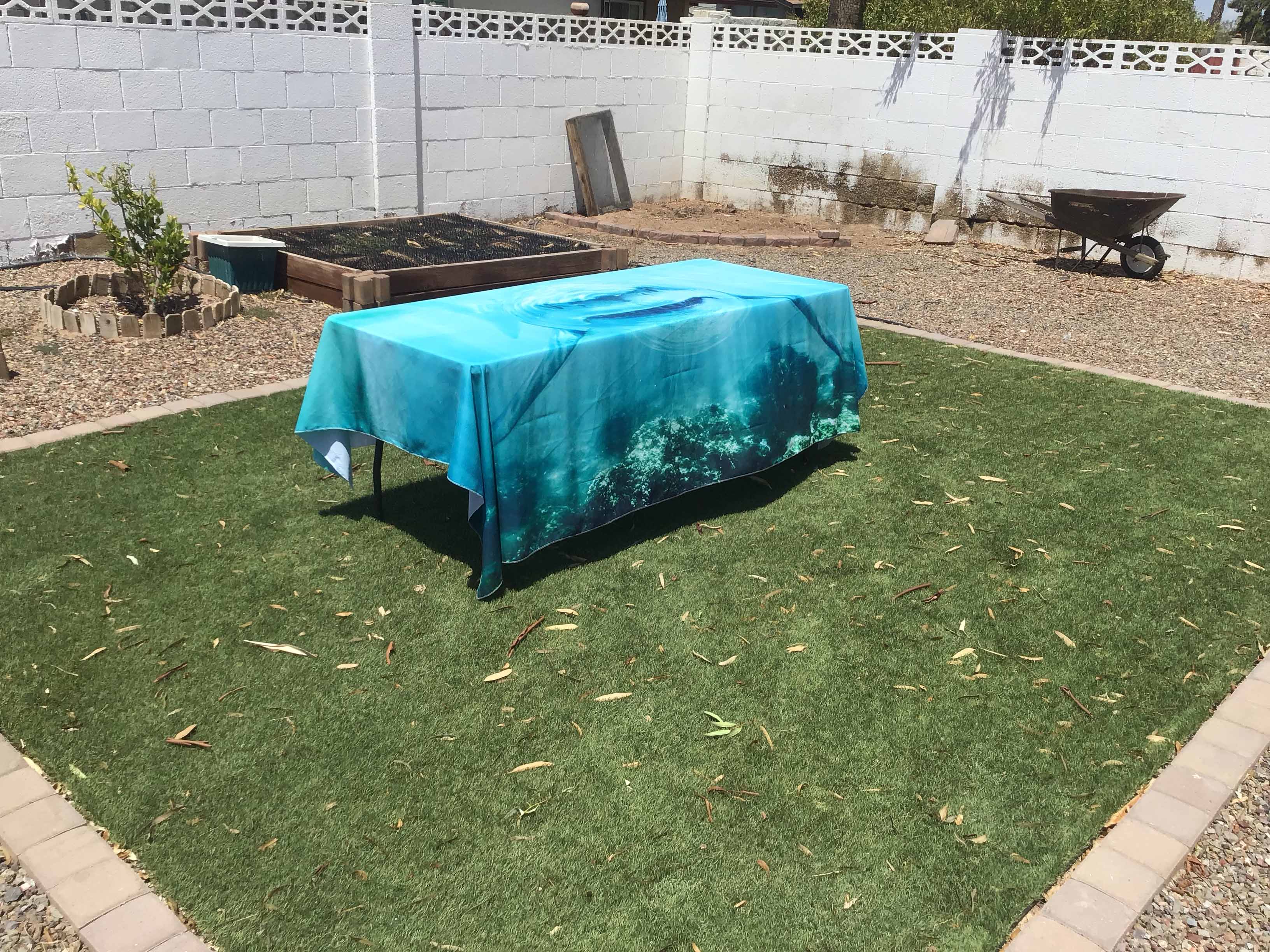 backdrop / tablecloth (fabric, shark) - 72 x 96