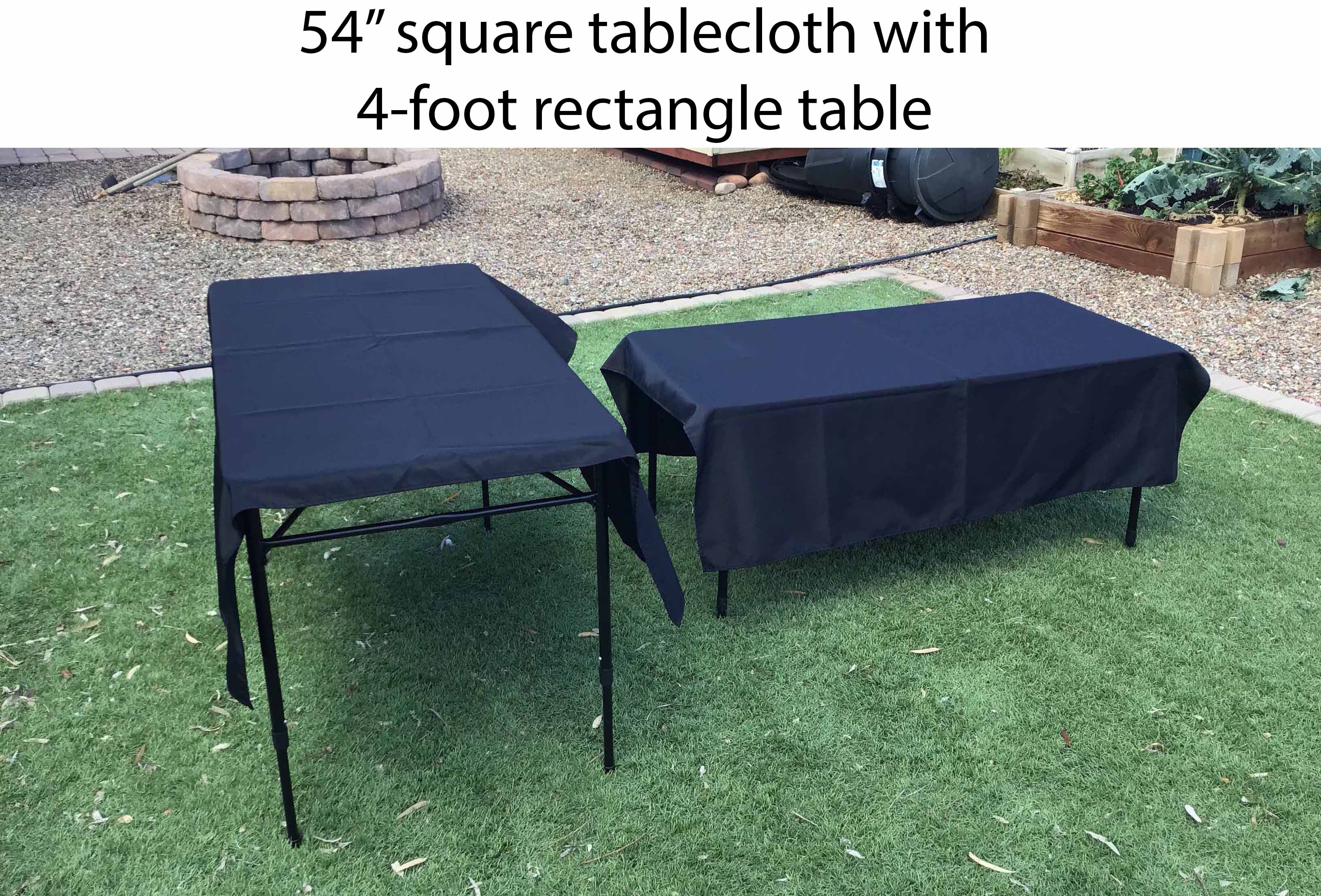 4 foot rectangle tables (adjustable heights)