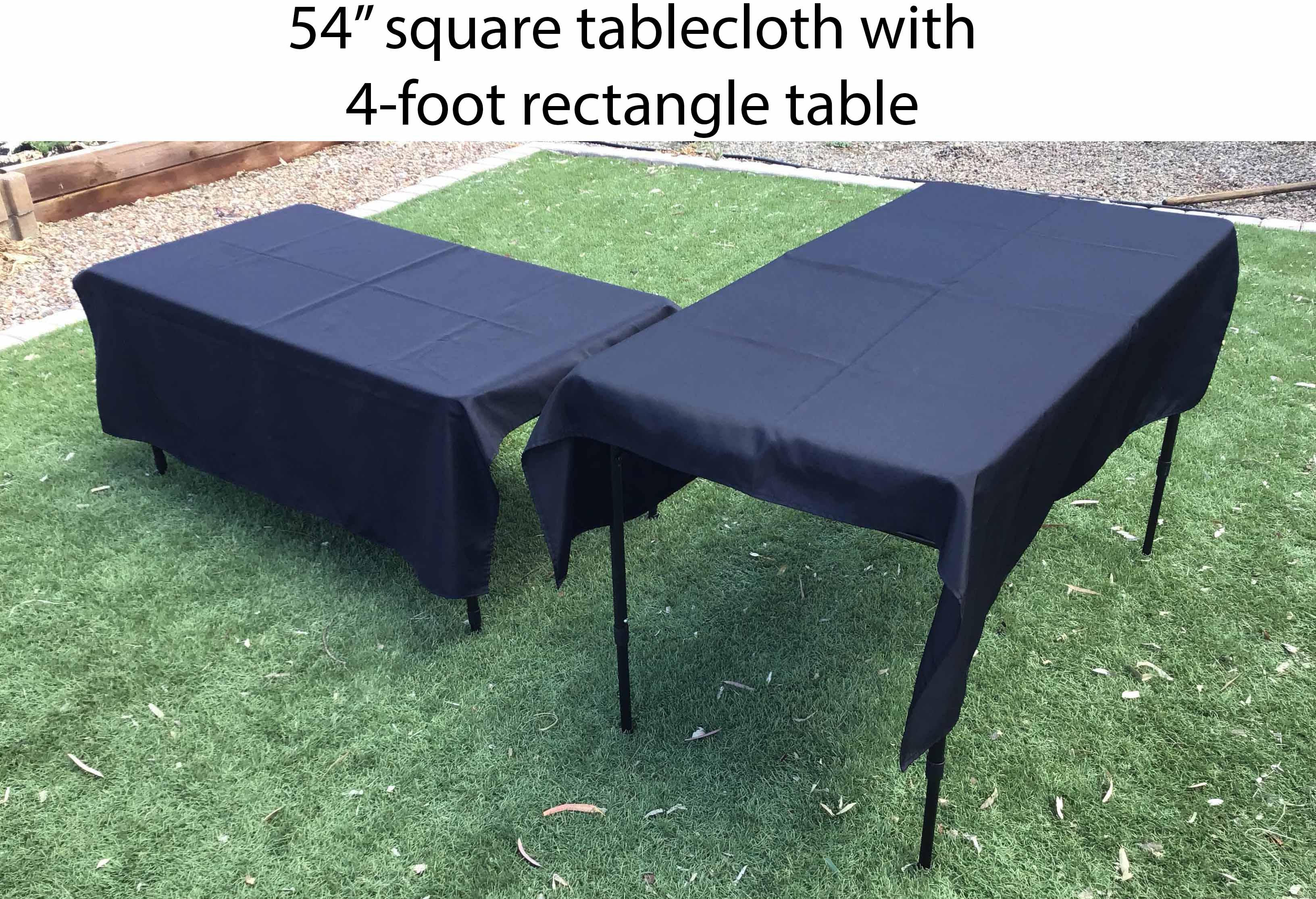 4 foot rectangle tables (adjustable heights)