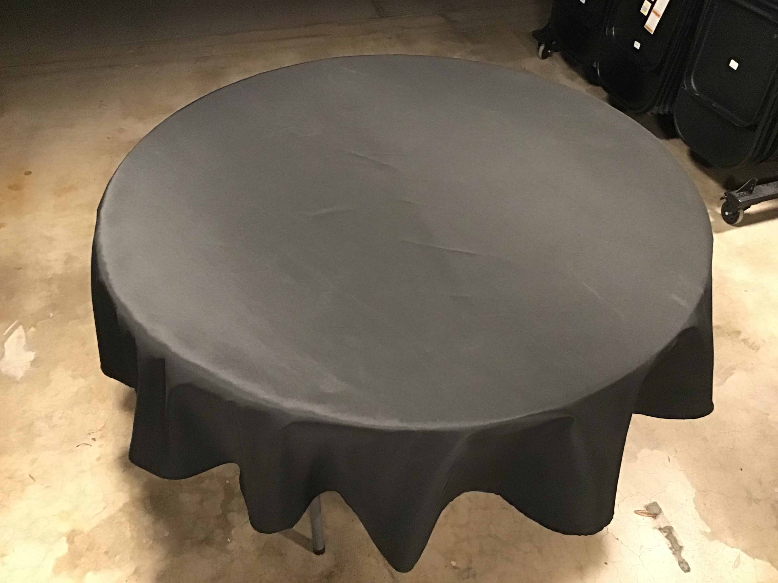 round tablecloths (black) - 90