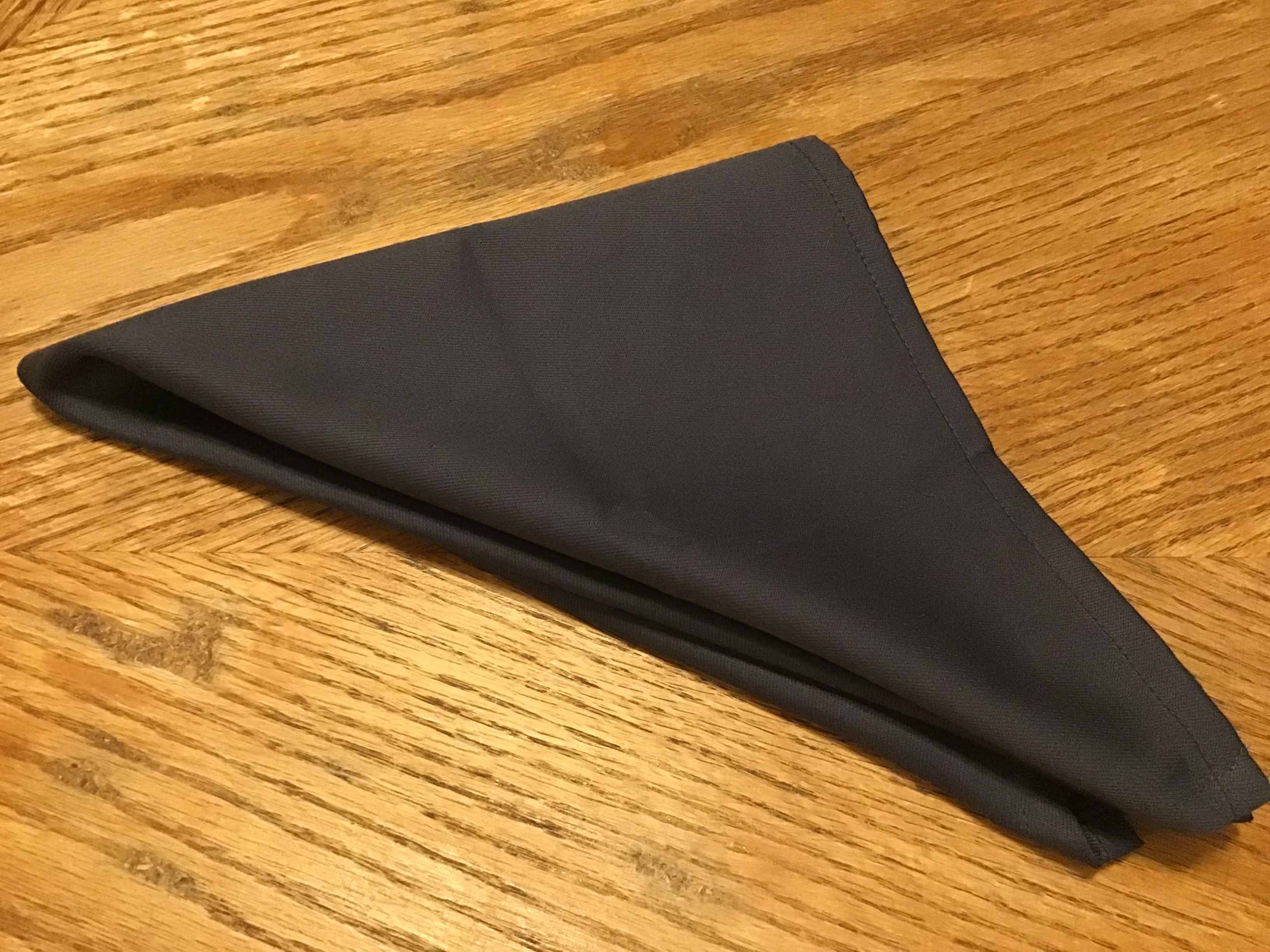 cloth dinner napkins (dark gray) - 18 x 18