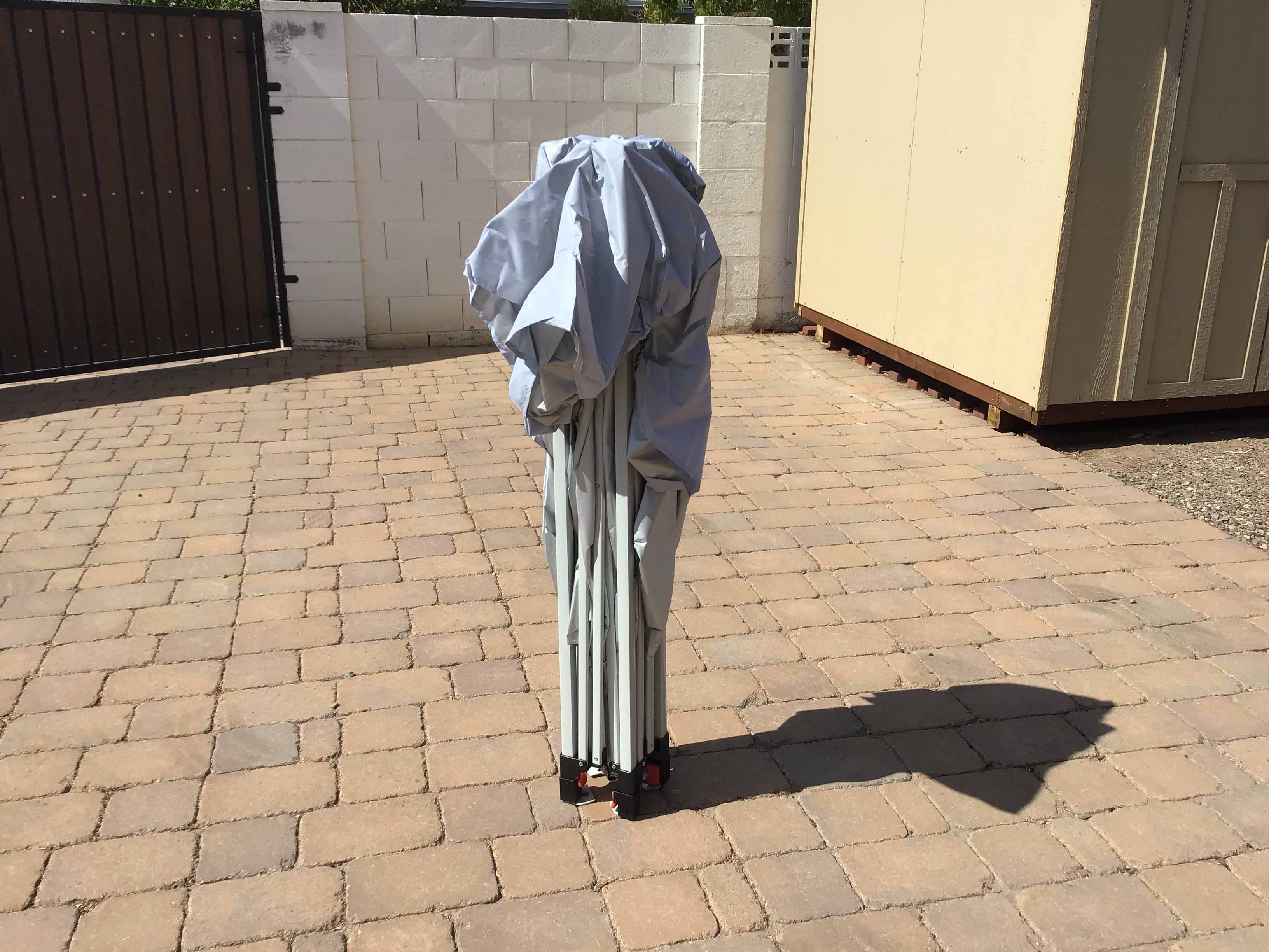 slant leg canopy tent (10 ft. x 10 ft.) - silver