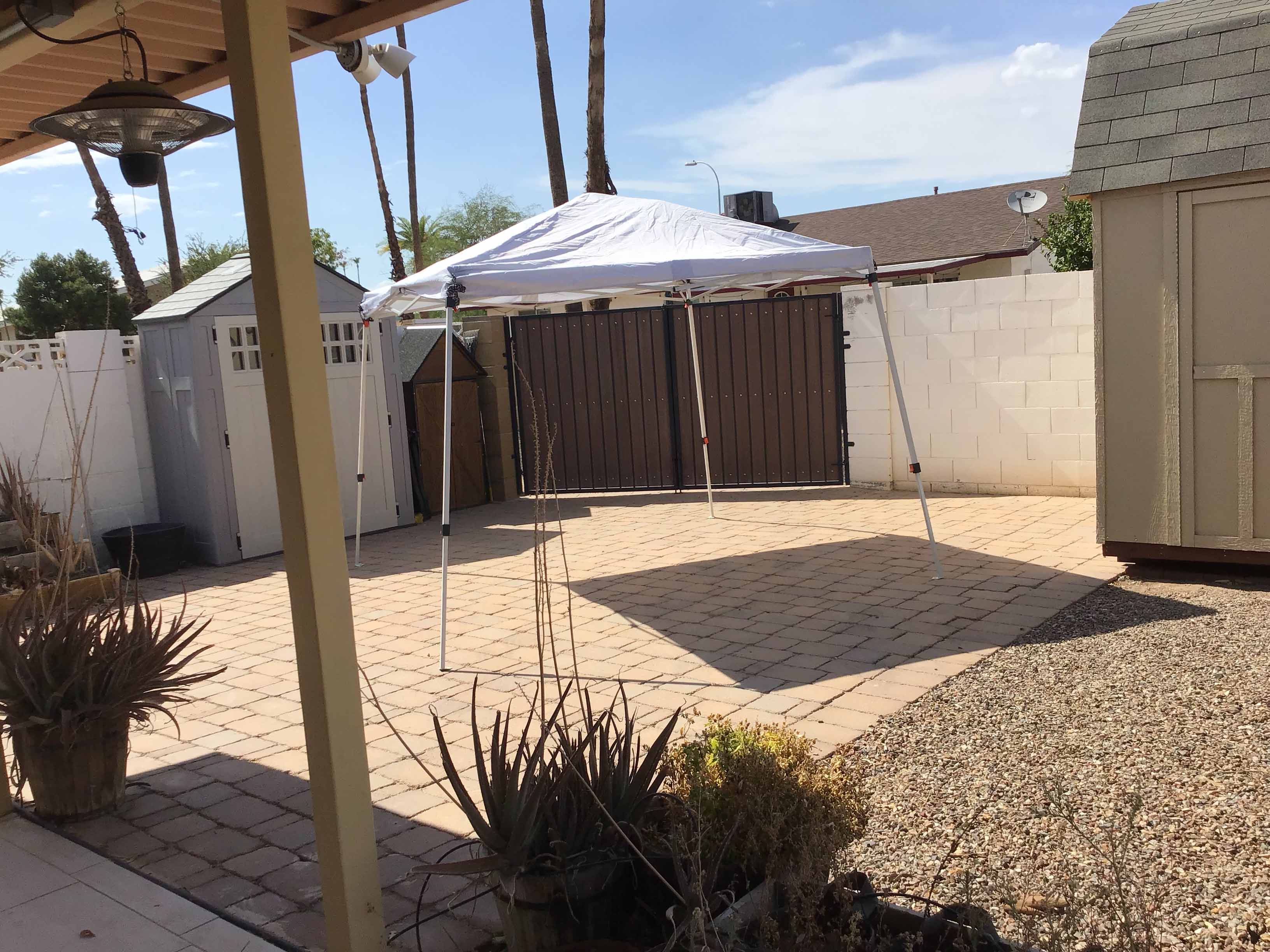 slant leg canopy tent (10 ft. x 10 ft.) - silver