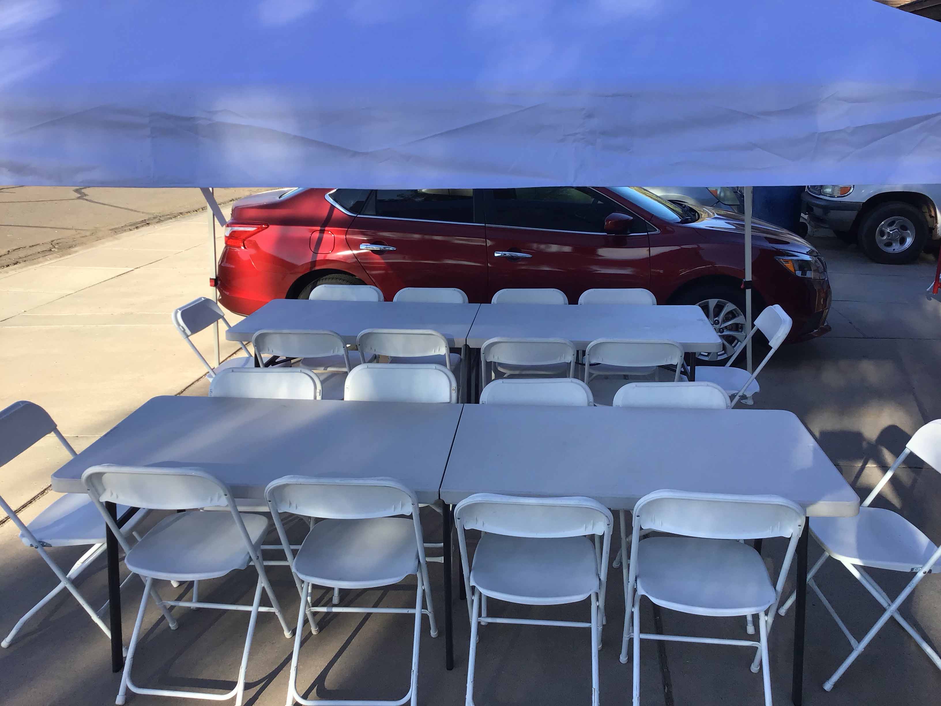 slant leg canopy tent (10 ft. x 10 ft.) - silver