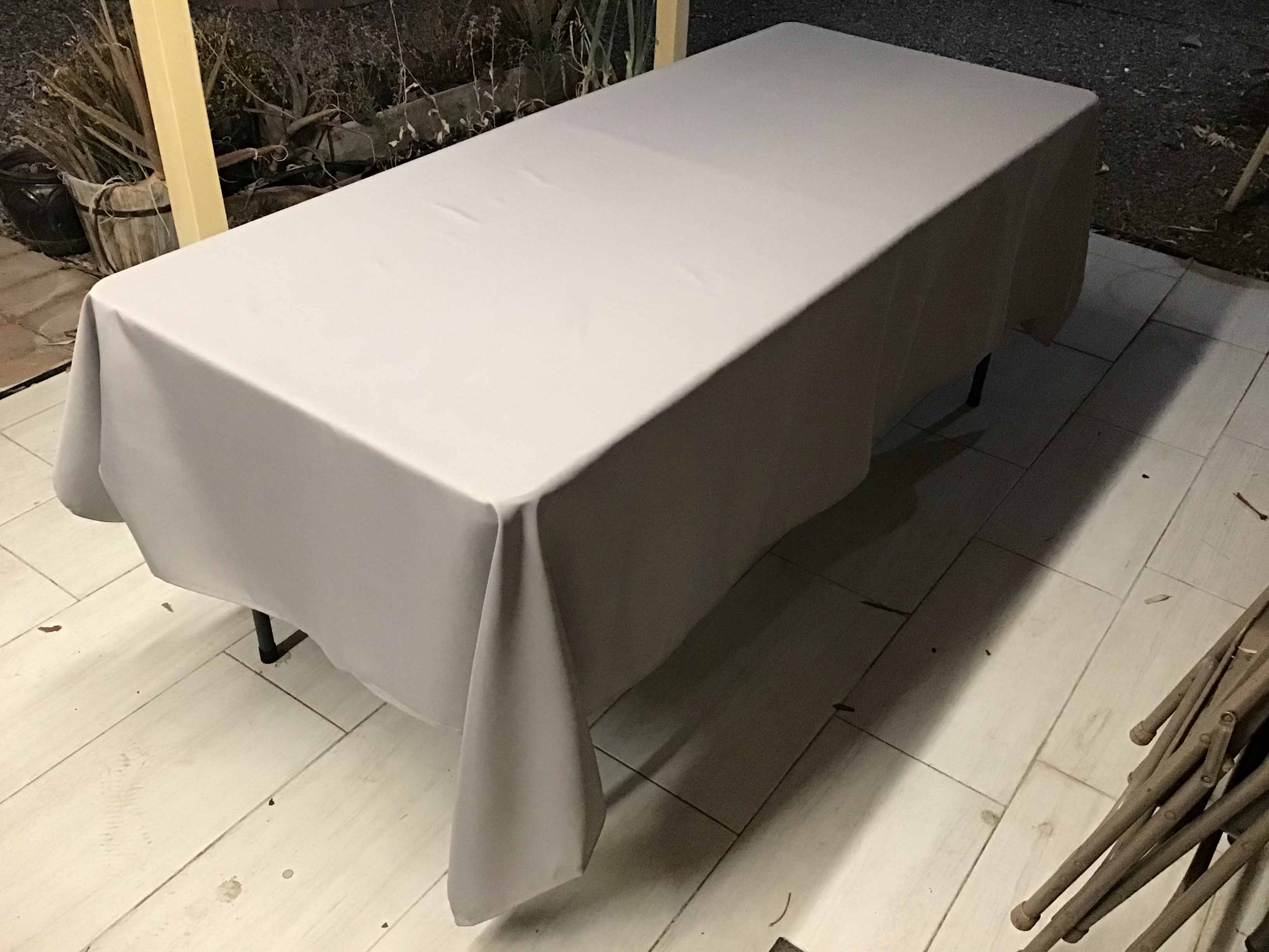 rectangle tablecloths (gray) - 60 x 102