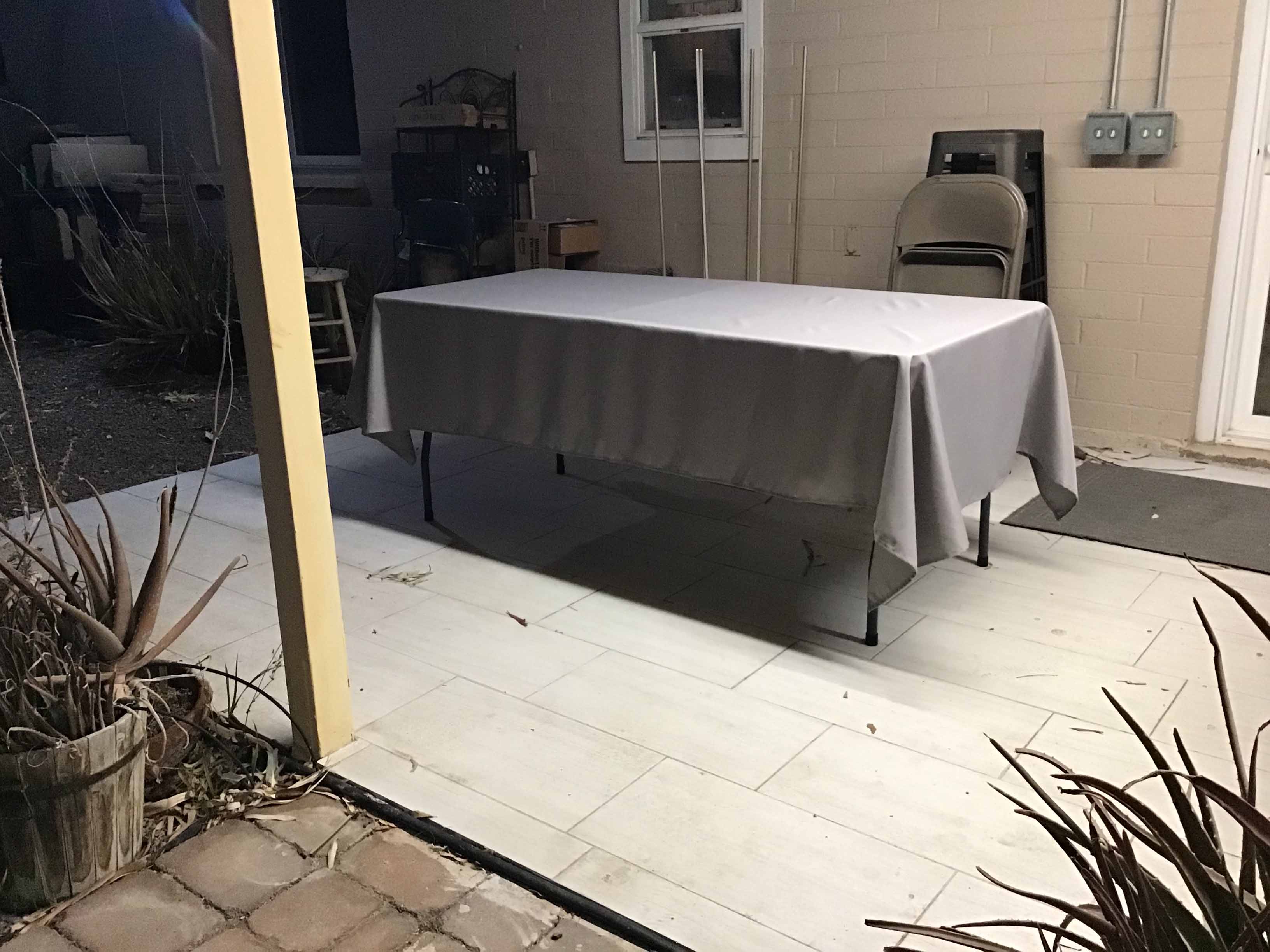 rectangle tablecloths (gray) - 60 x 102