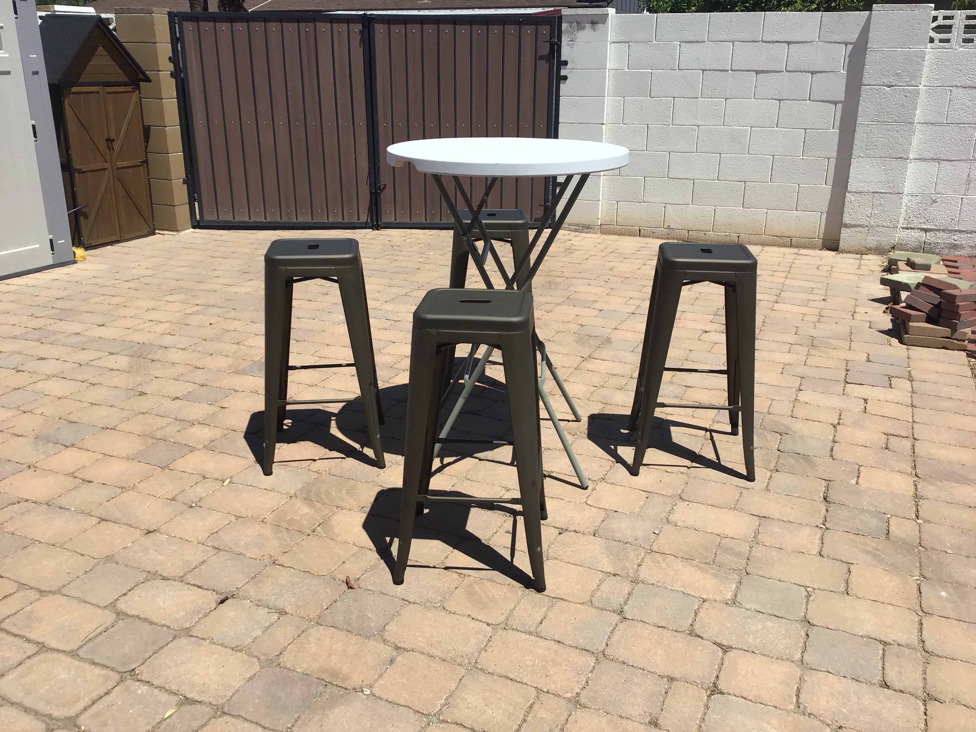 bar stools (steel, dark gray/graphite) - 30 high