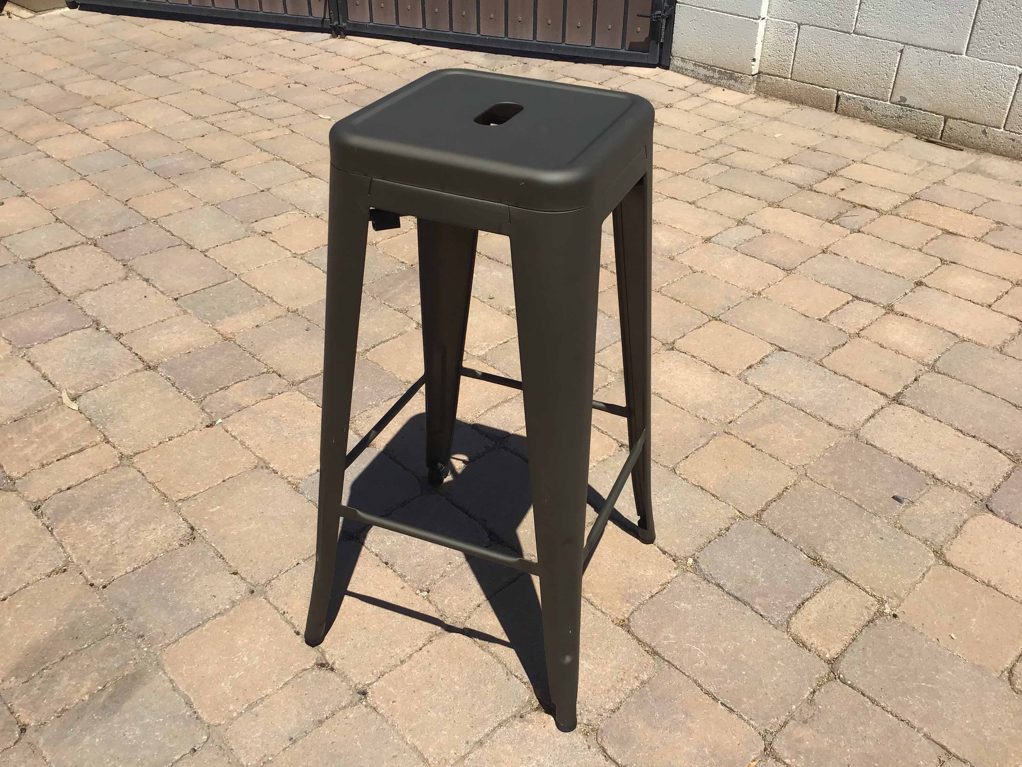 bar stools (steel, dark gray/graphite) - 30 high