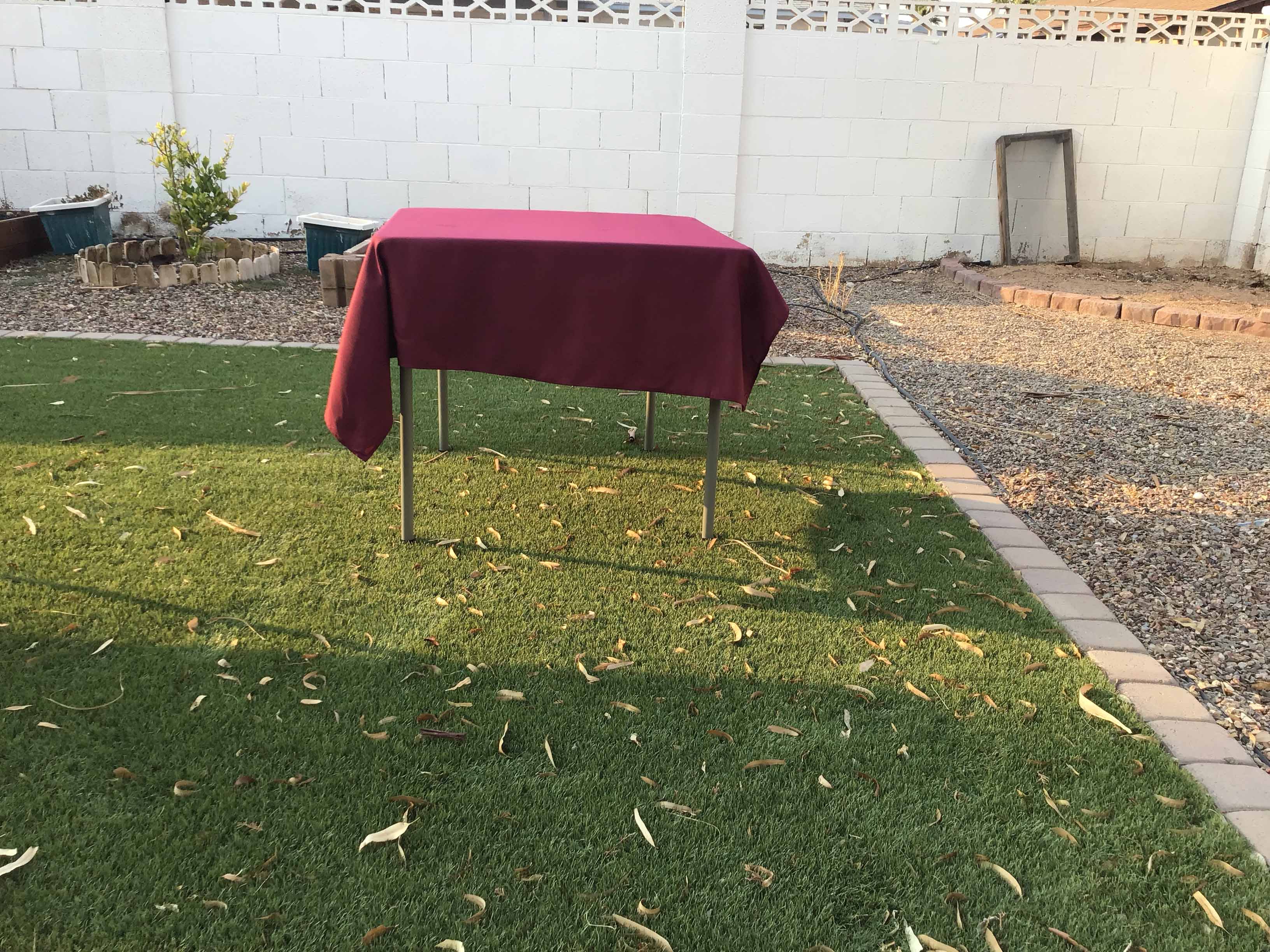 square tablecloths (burgundy) - 54