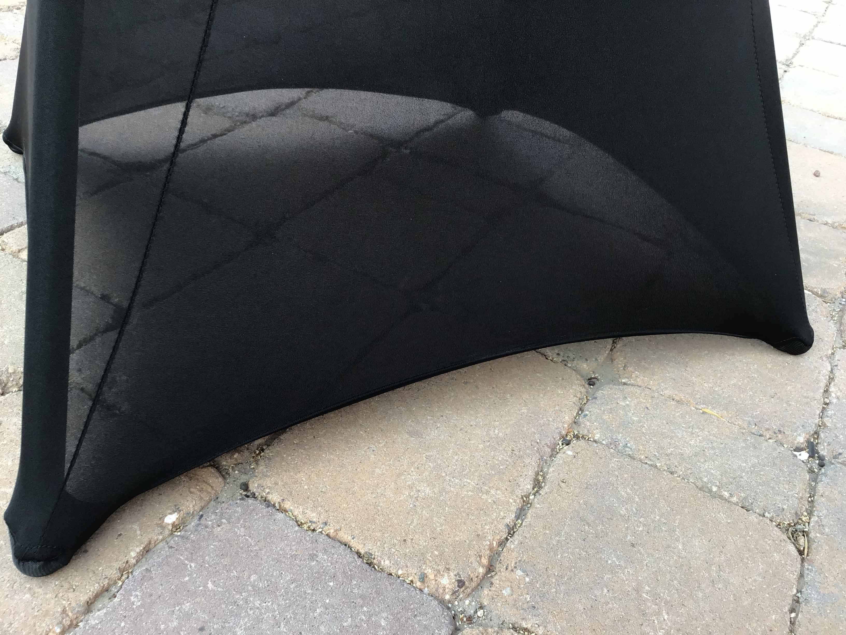 spandex cocktail table covers (black)