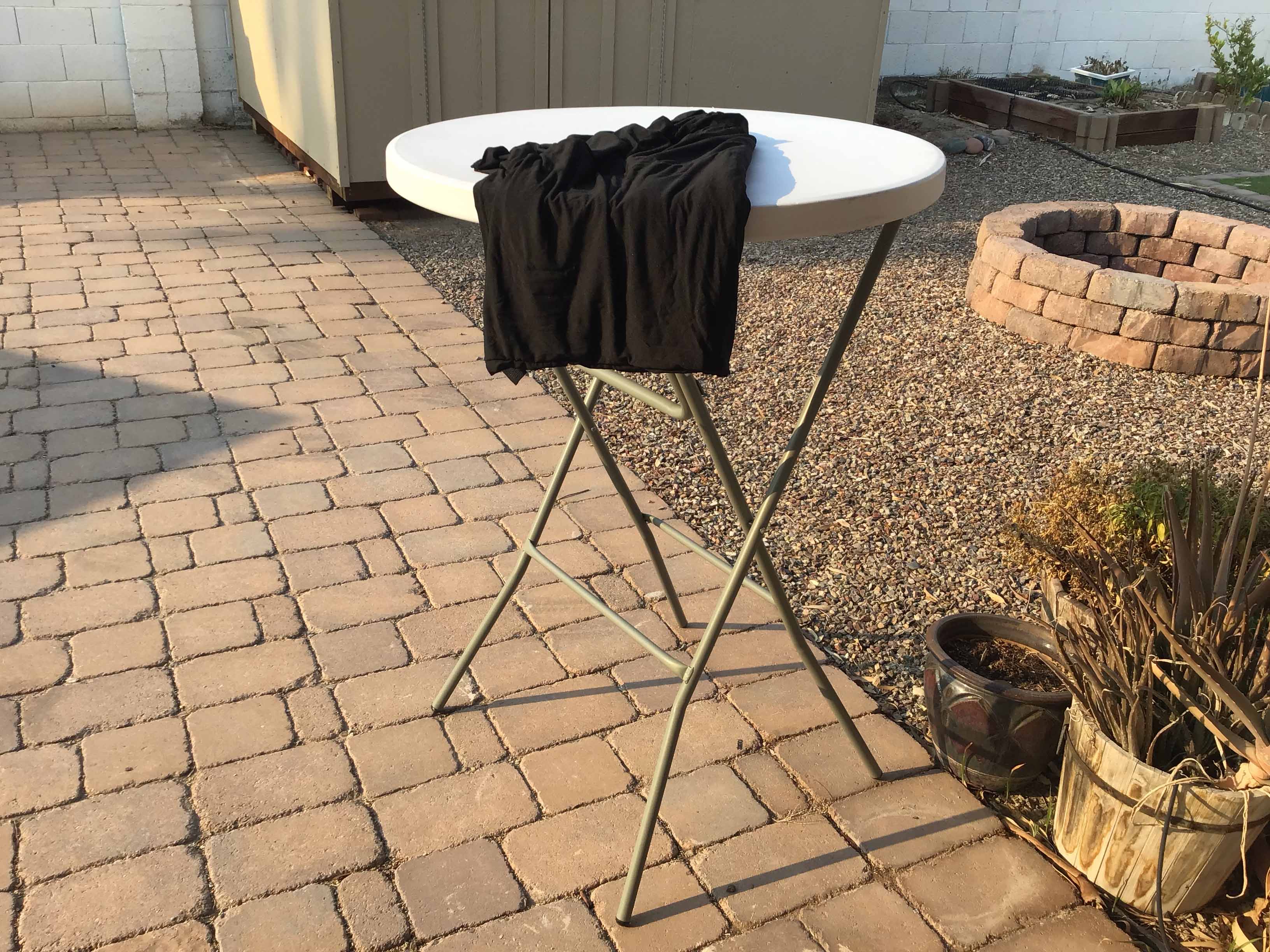 spandex cocktail table covers (black)