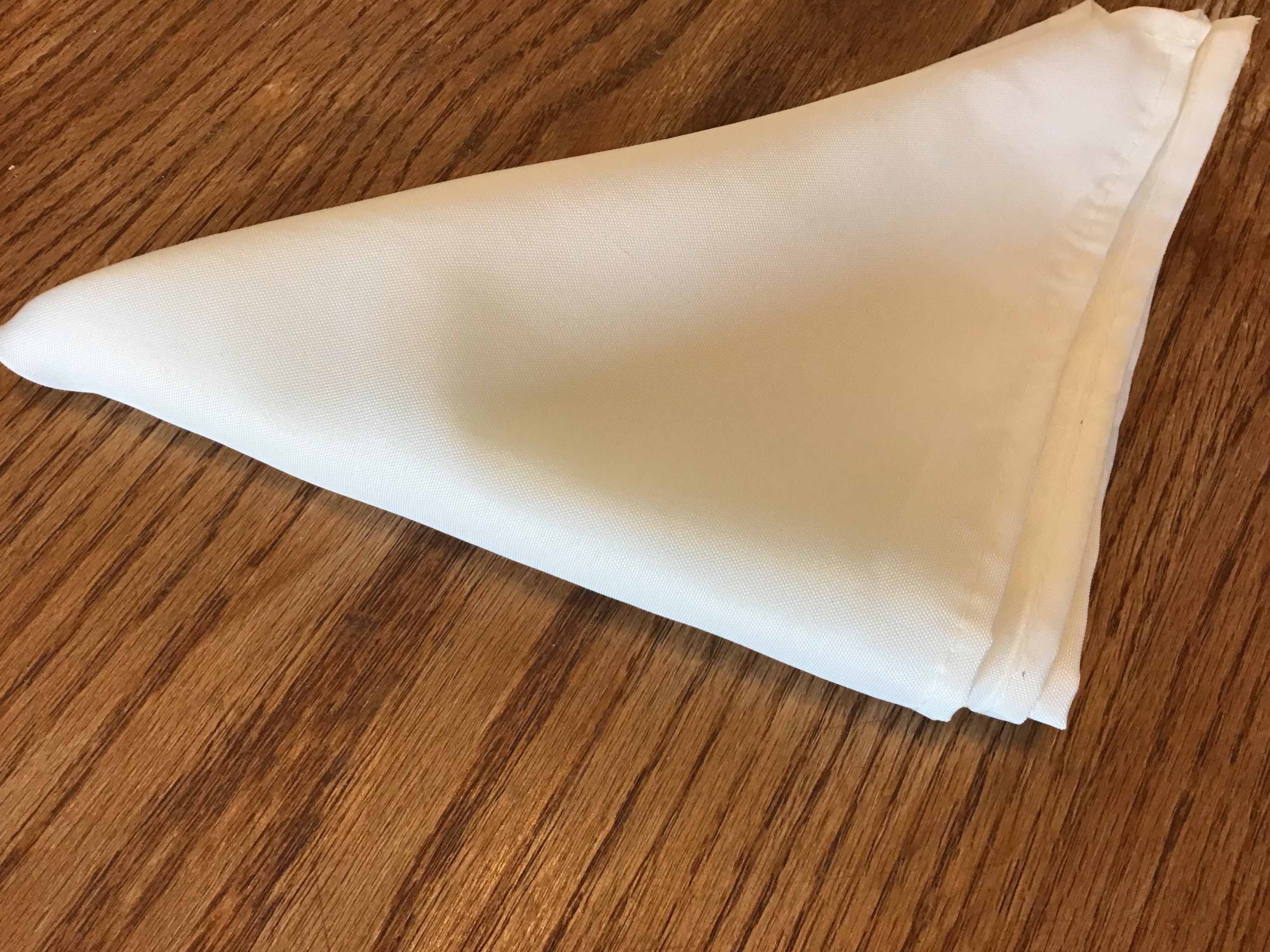 cloth dinner napkins (ivory) - 17 x 17