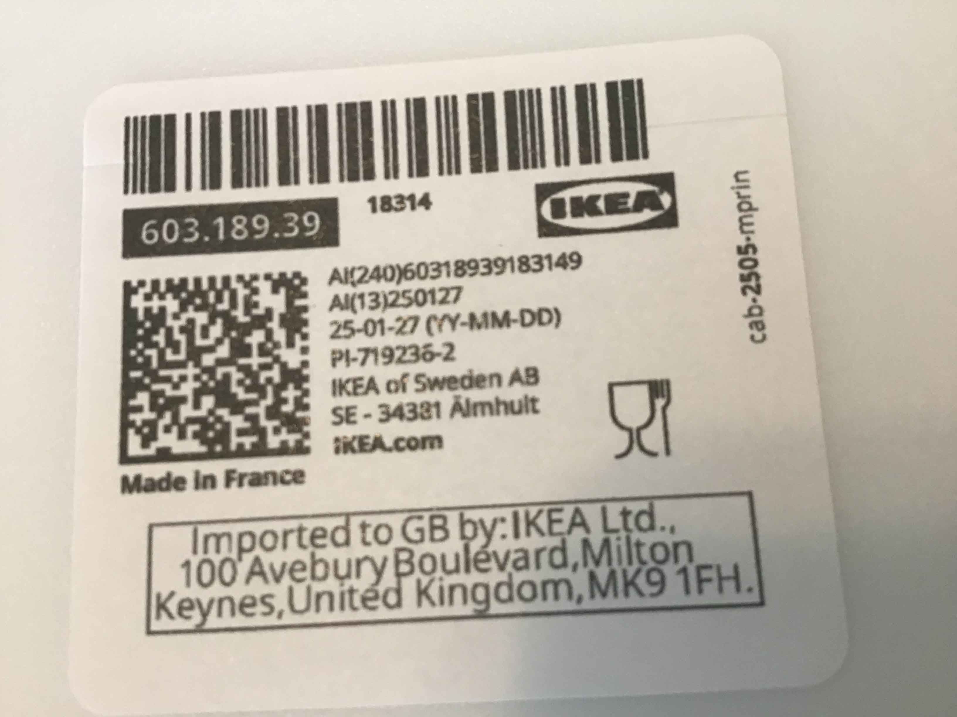 salad plates - glass (white, Oftast) - 7 1/2”