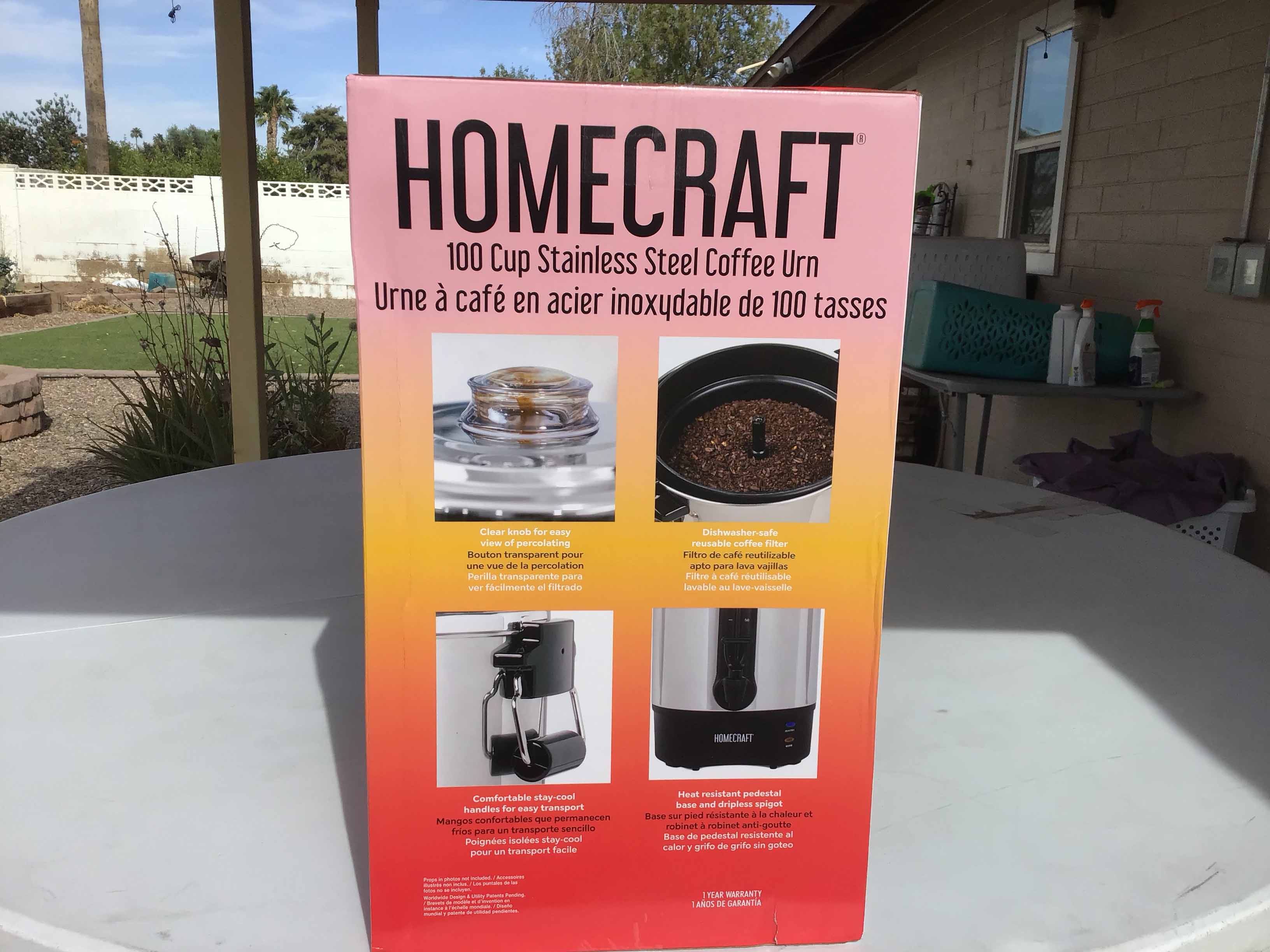 100-cup coffee urn / hot water heater