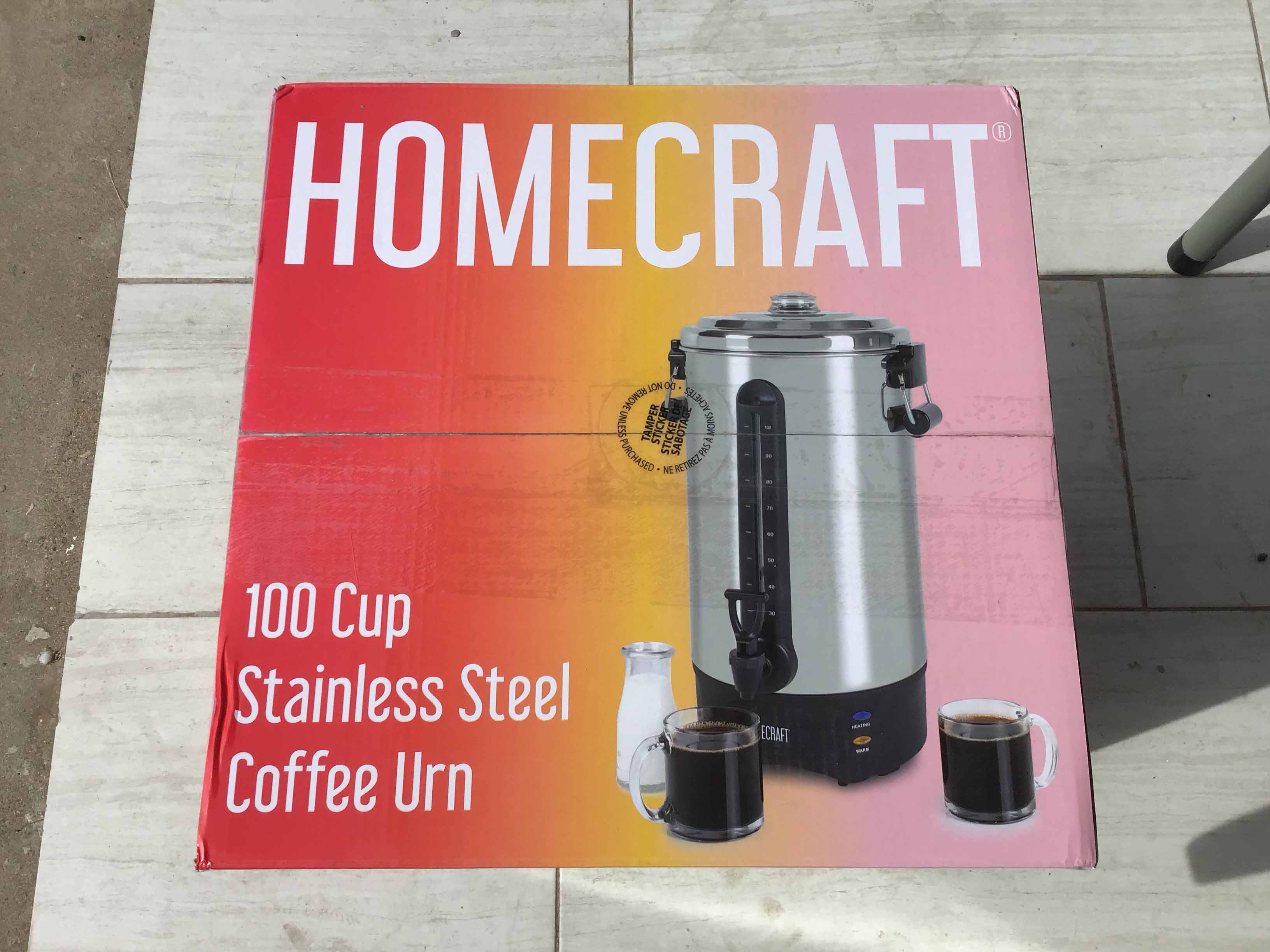 100-cup coffee urn / hot water heater