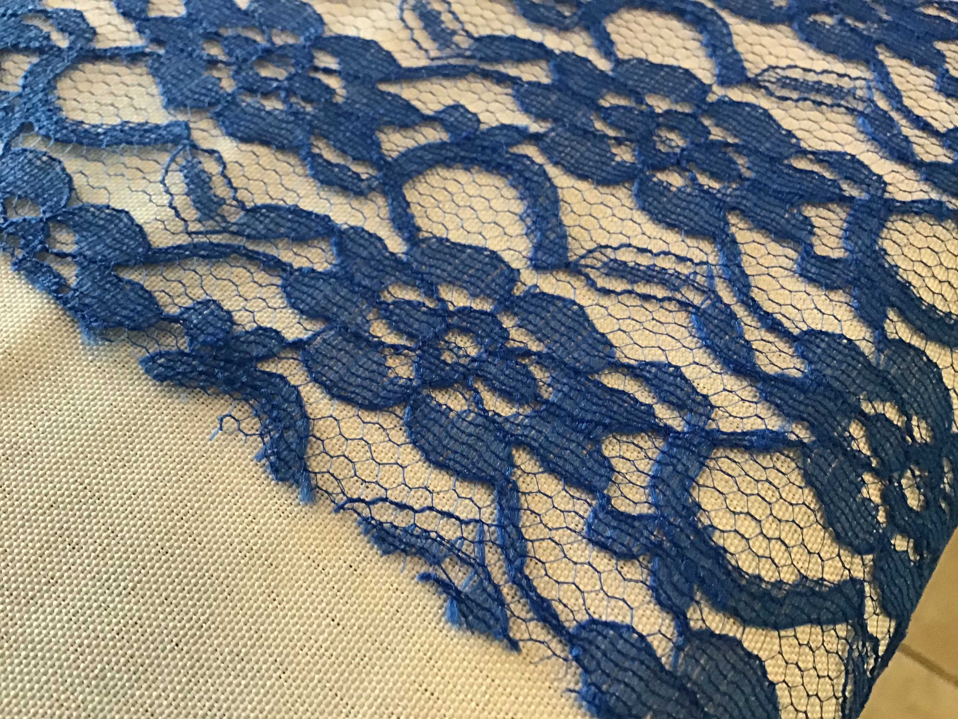table runners (lace, royal blue) - 12 x 108