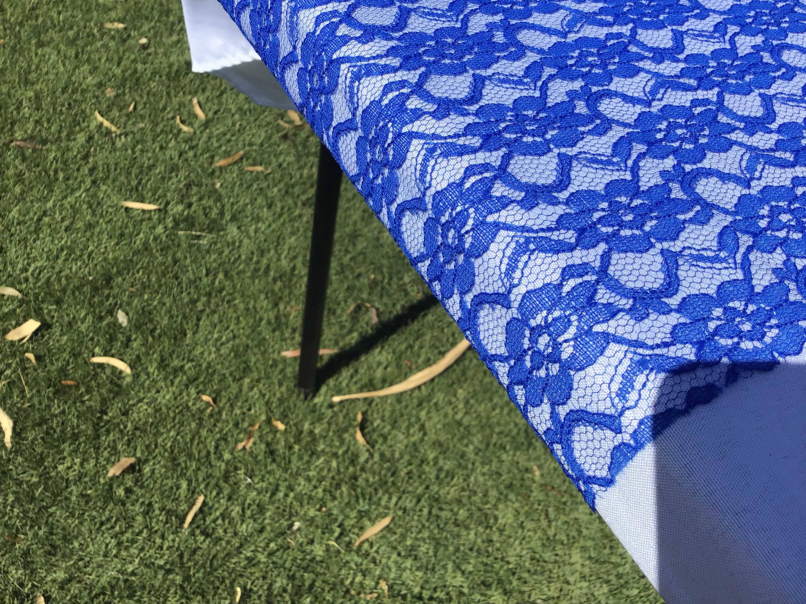 table runners (lace, royal blue) - 12 x 108