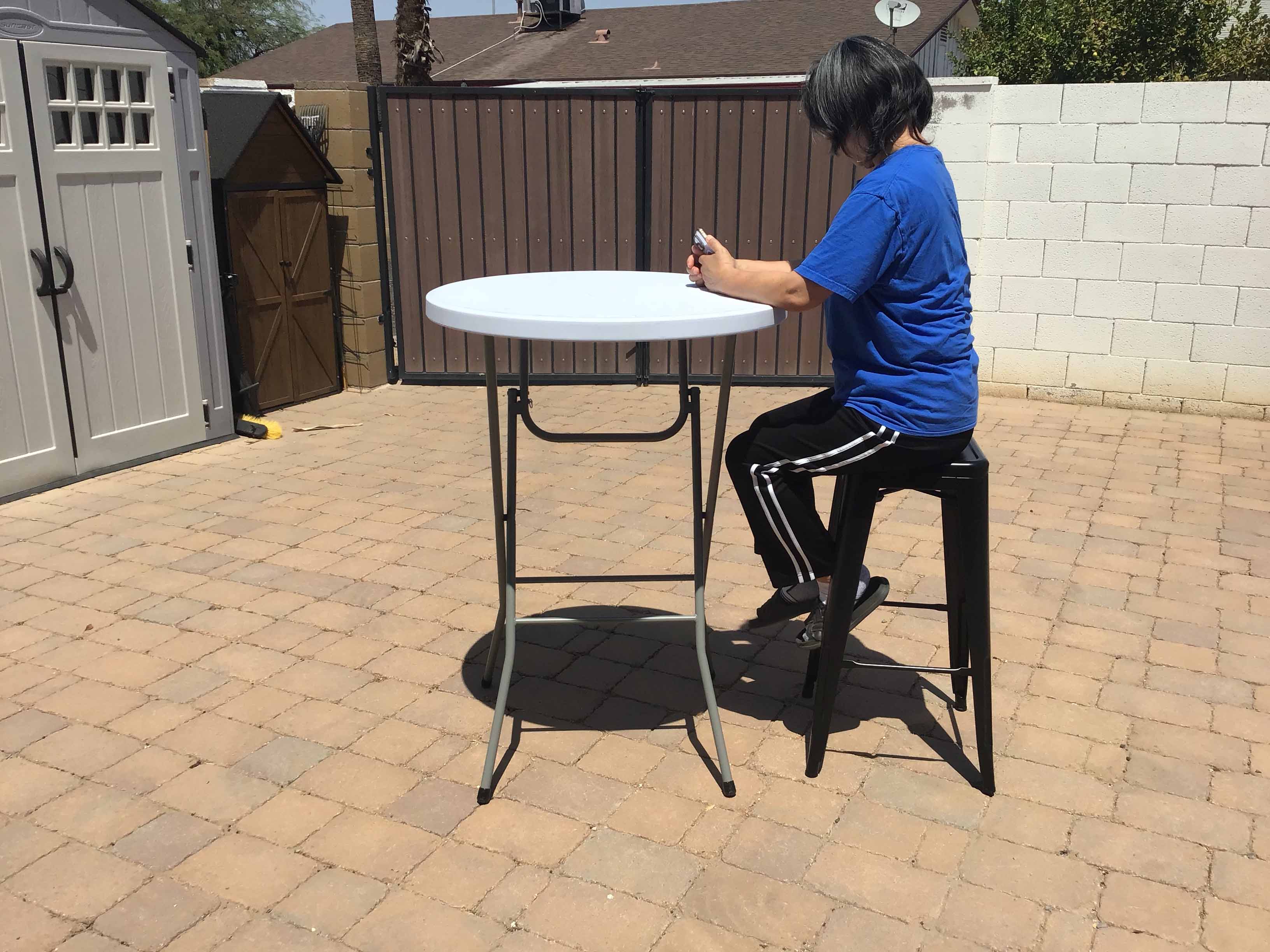 bar stools (steel, black) - 30 high