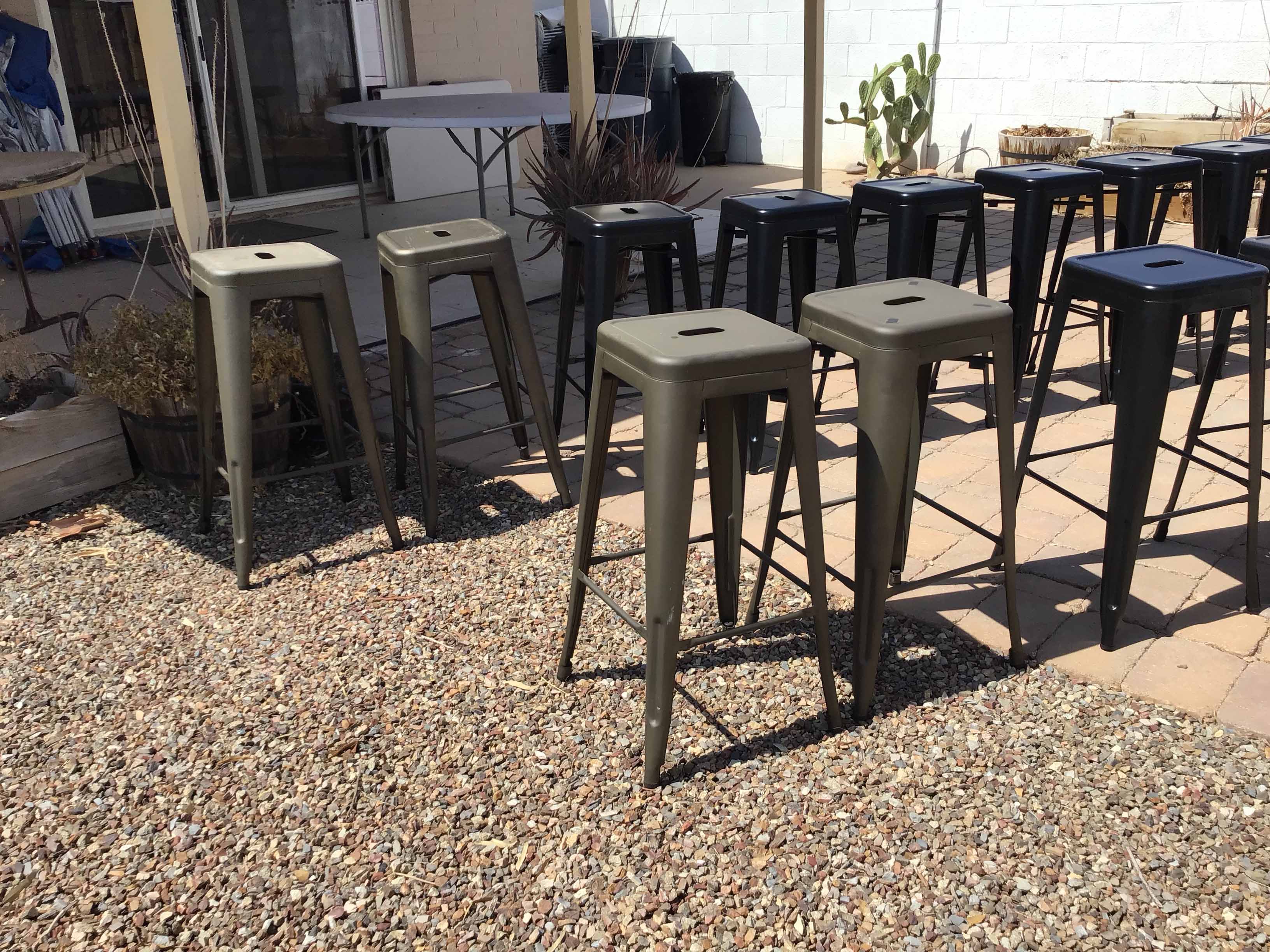 bar stools (steel, dark gray/graphite) - 30 high