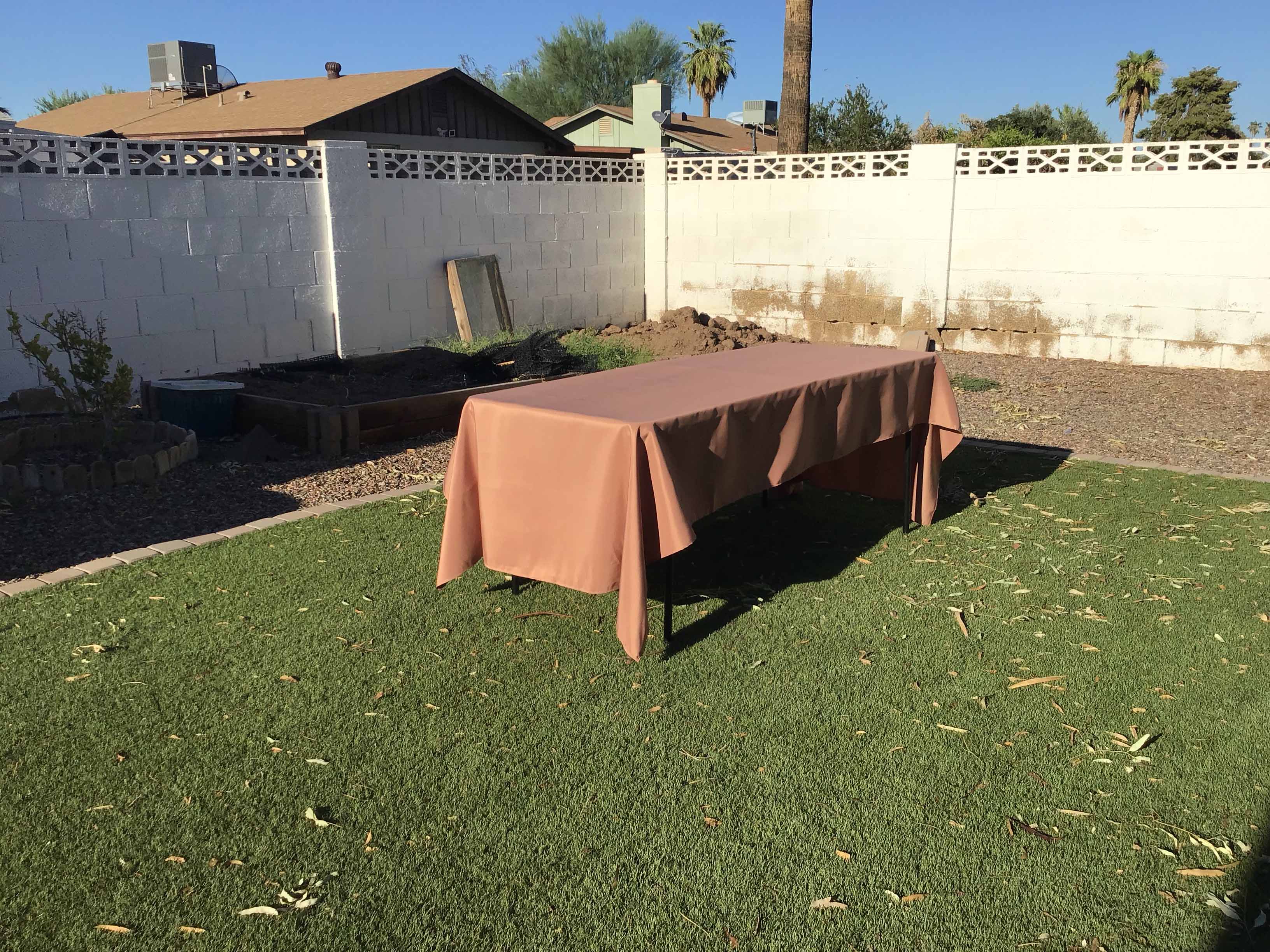 rectangle tablecloths (latte rose) - 60 x 120