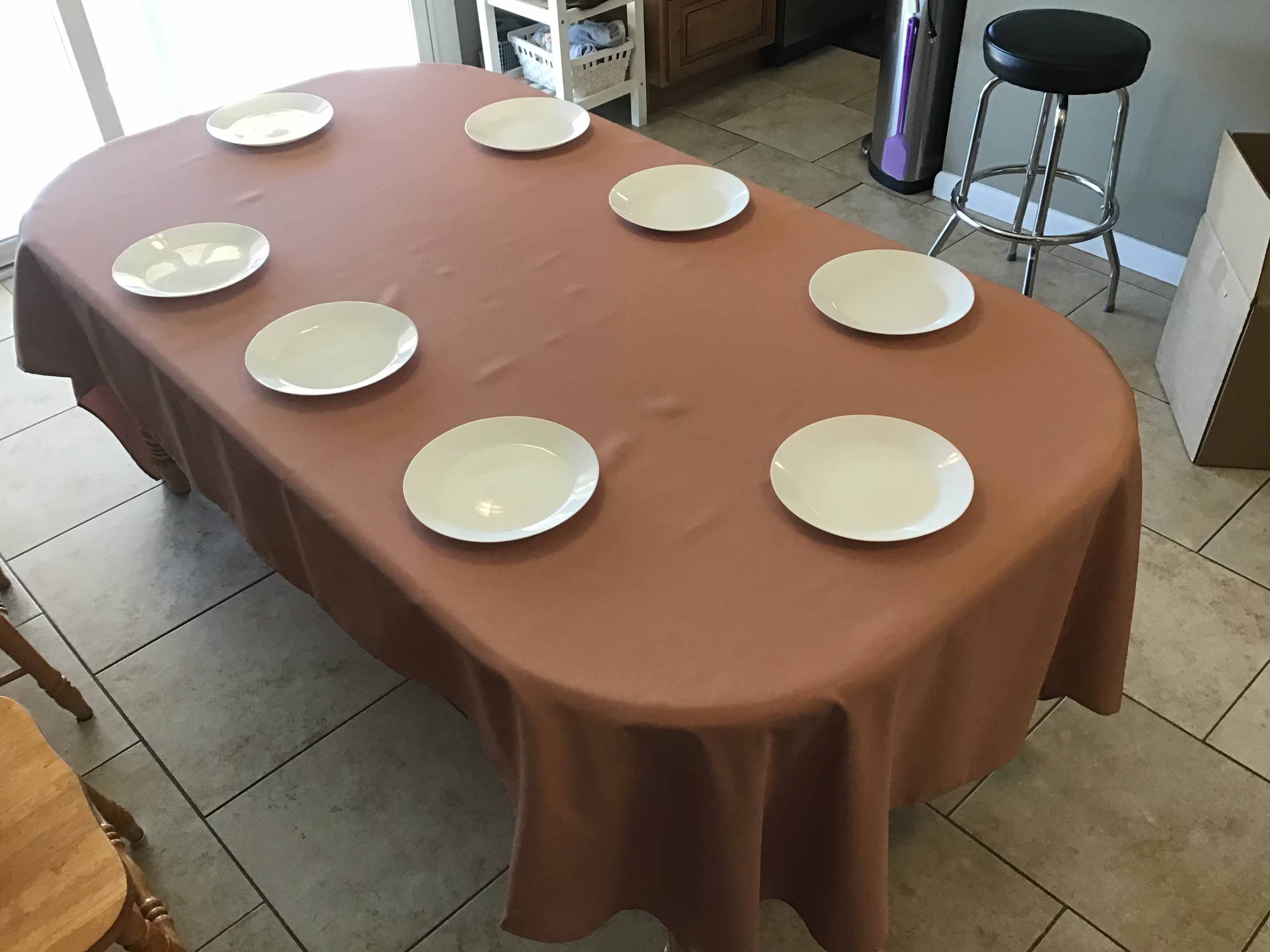 rectangle tablecloths (latte rose) - 60 x 120