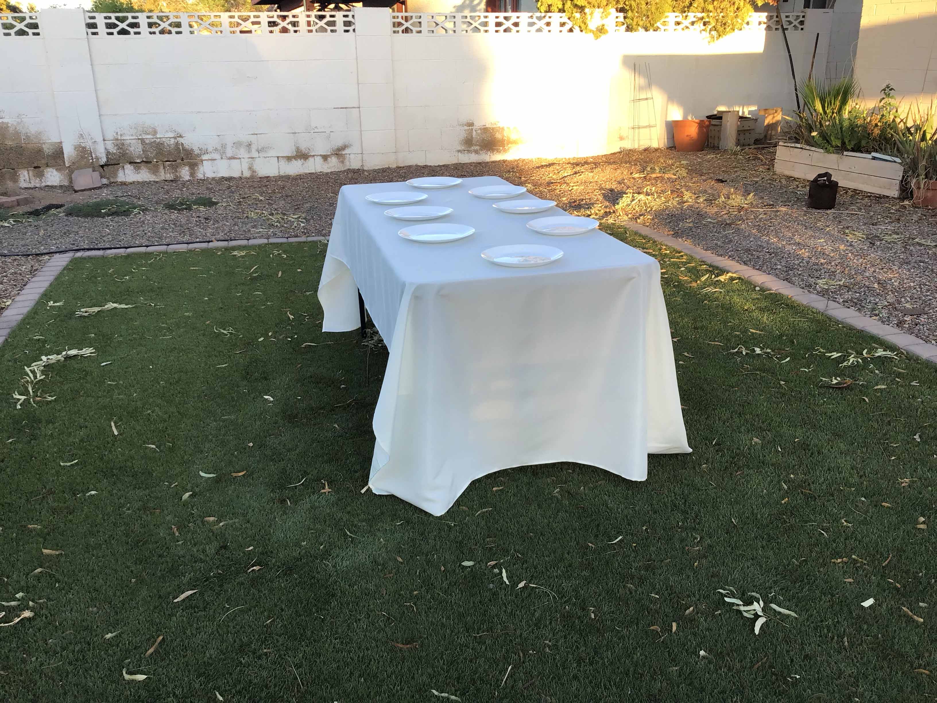 rectangle tablecloths (ivory) - 60 x 126