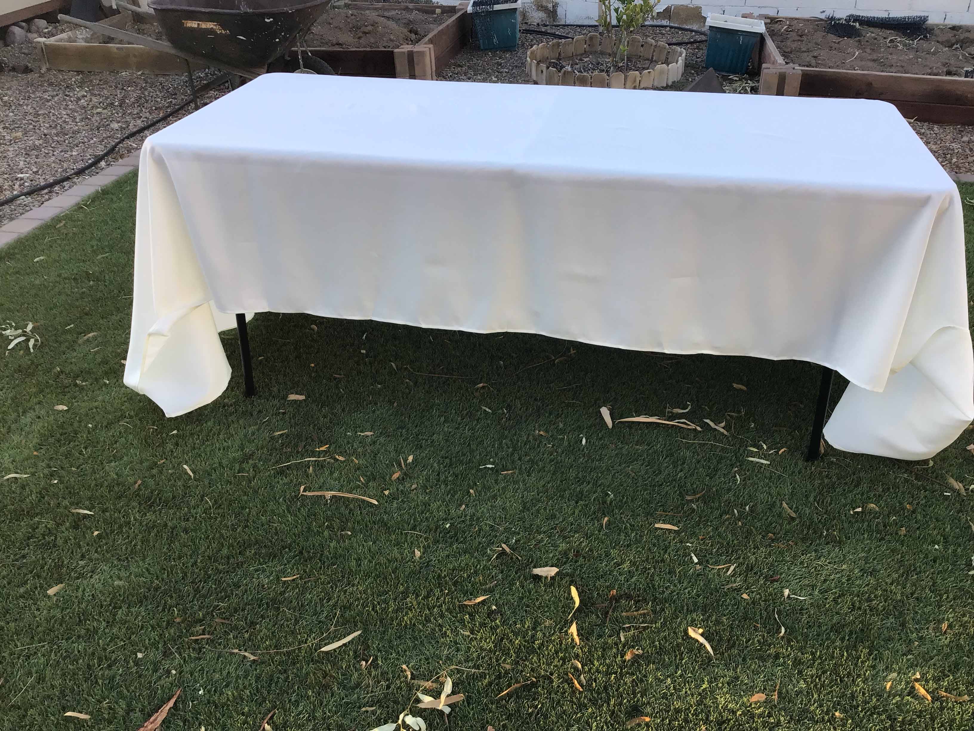 rectangle tablecloths (ivory) - 60 x 126