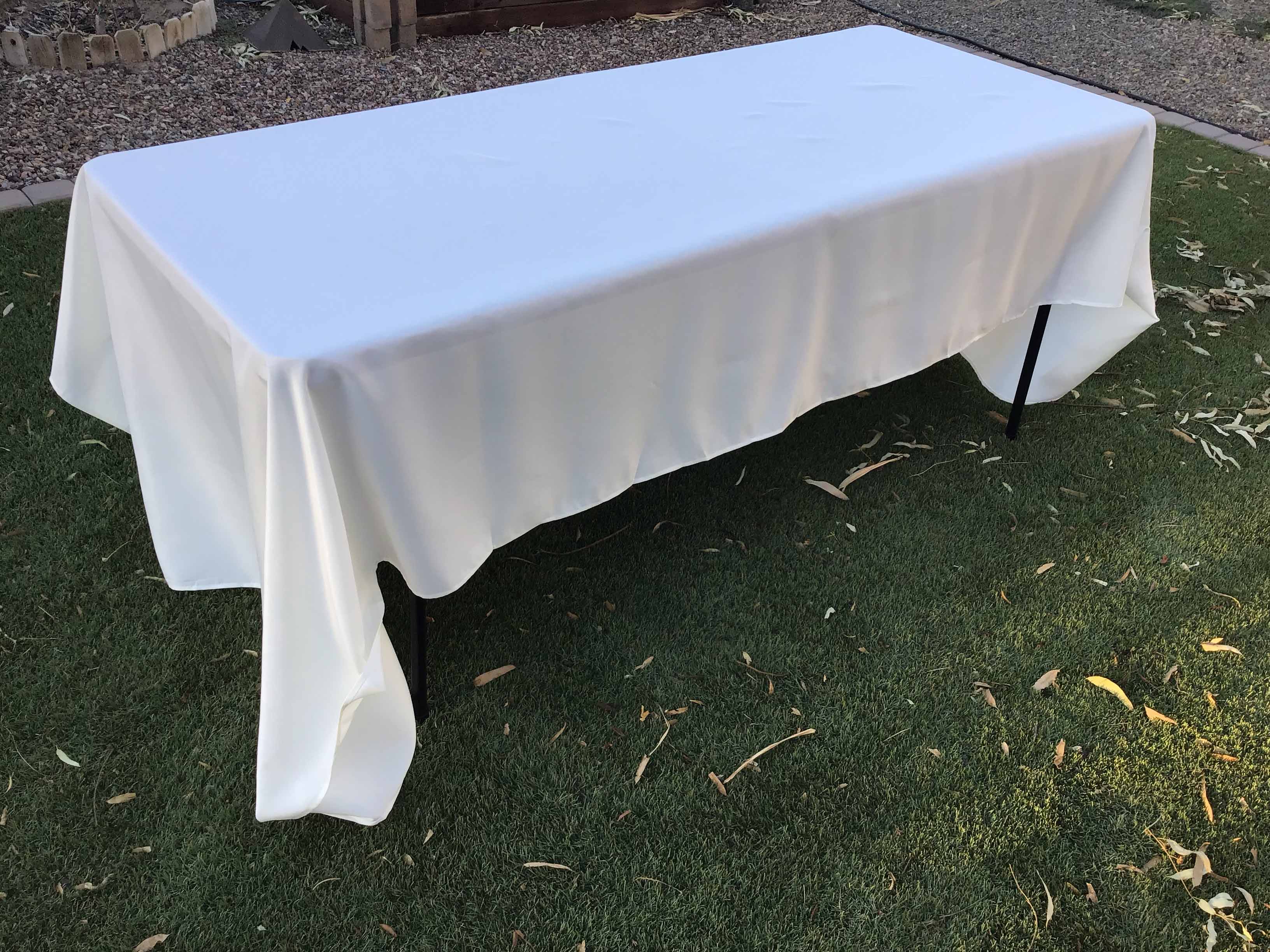 rectangle tablecloths (ivory) - 60 x 126