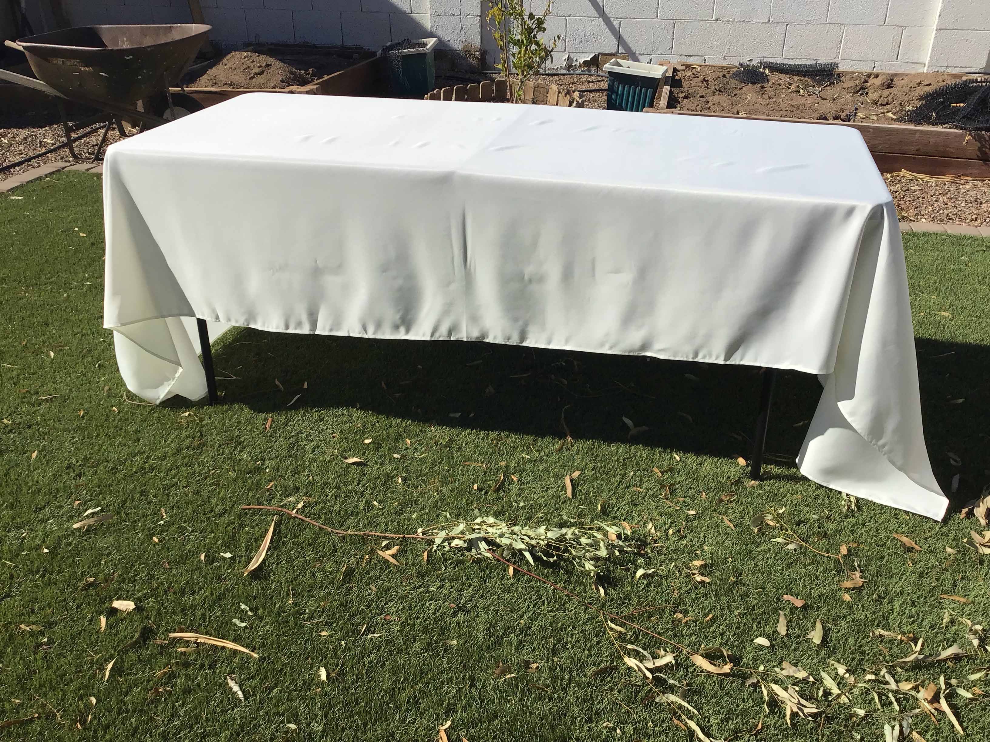 rectangle tablecloths (ivory) - 60 x 126