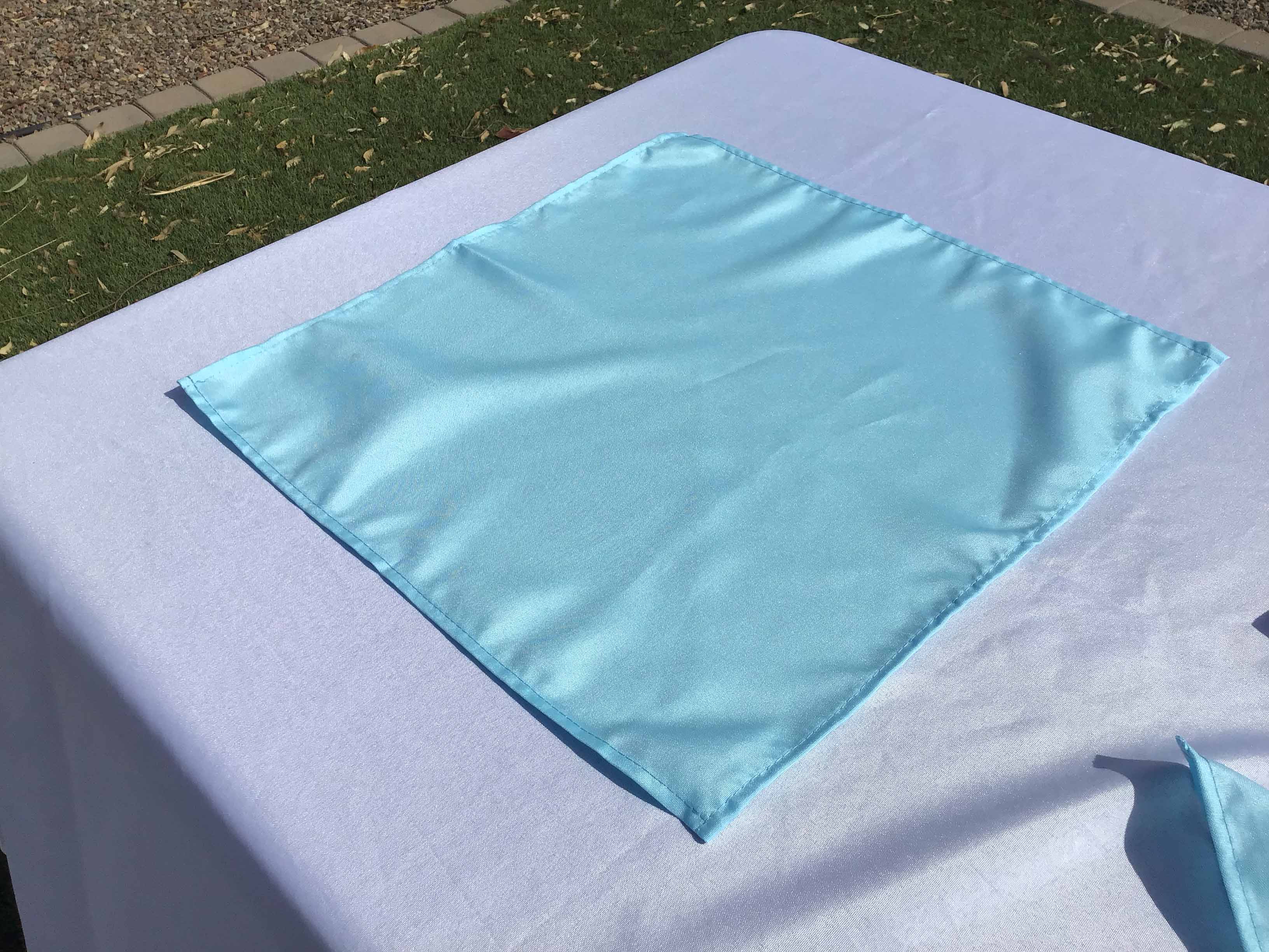 cloth dinner napkins (light blue) - 17 x 17