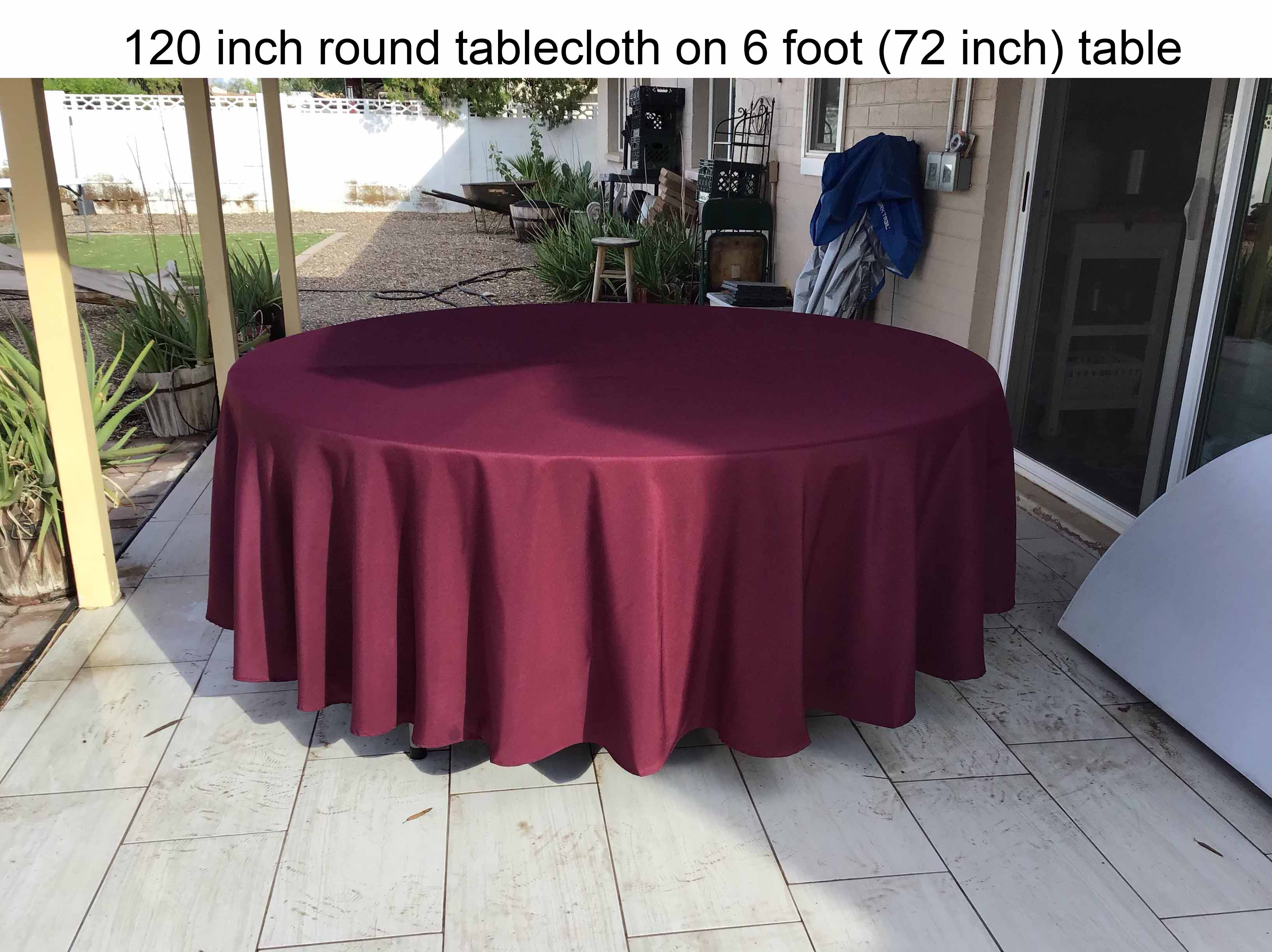 round tablecloths (cabernet) - 120