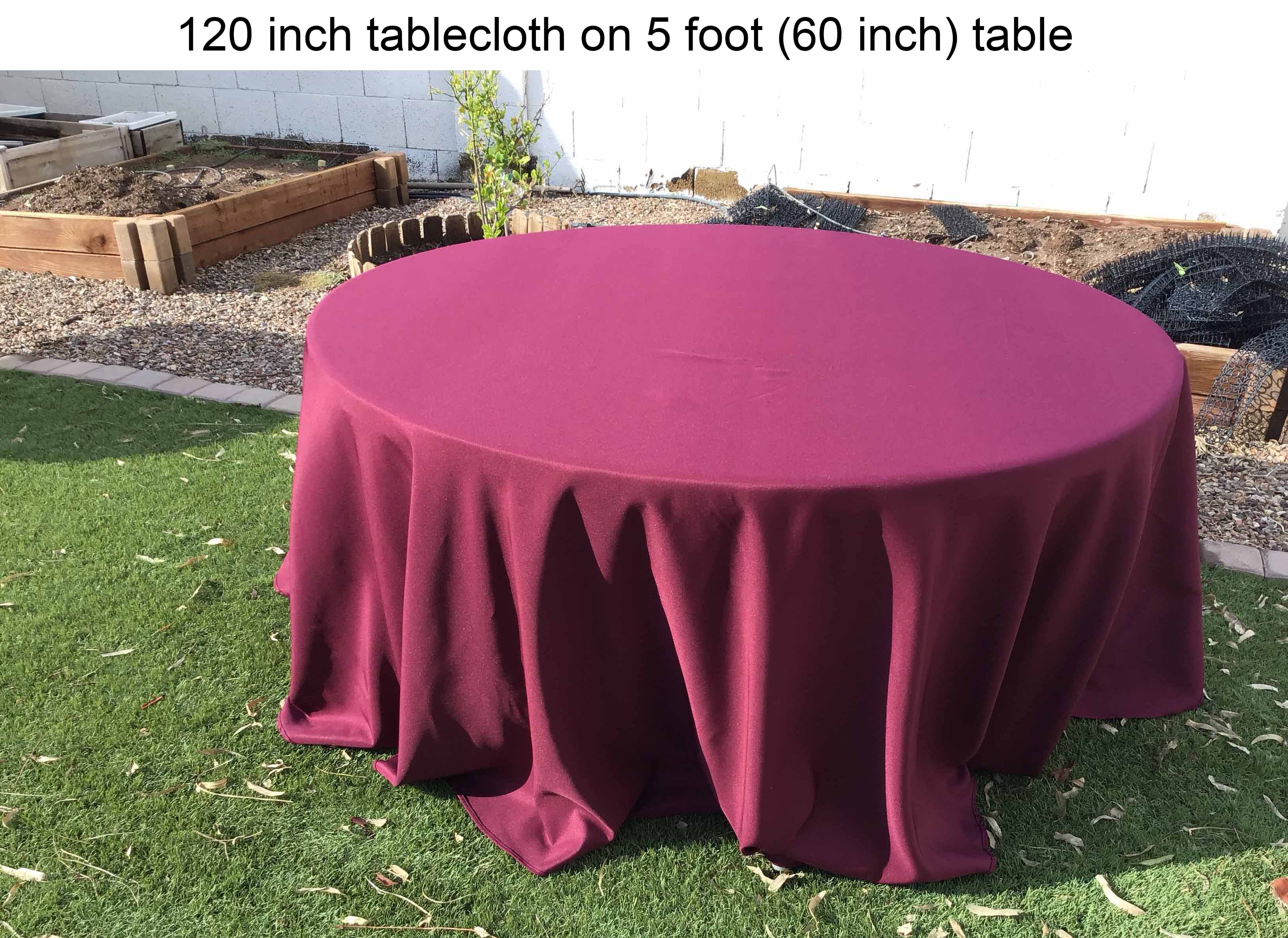 round tablecloths (cabernet) - 120