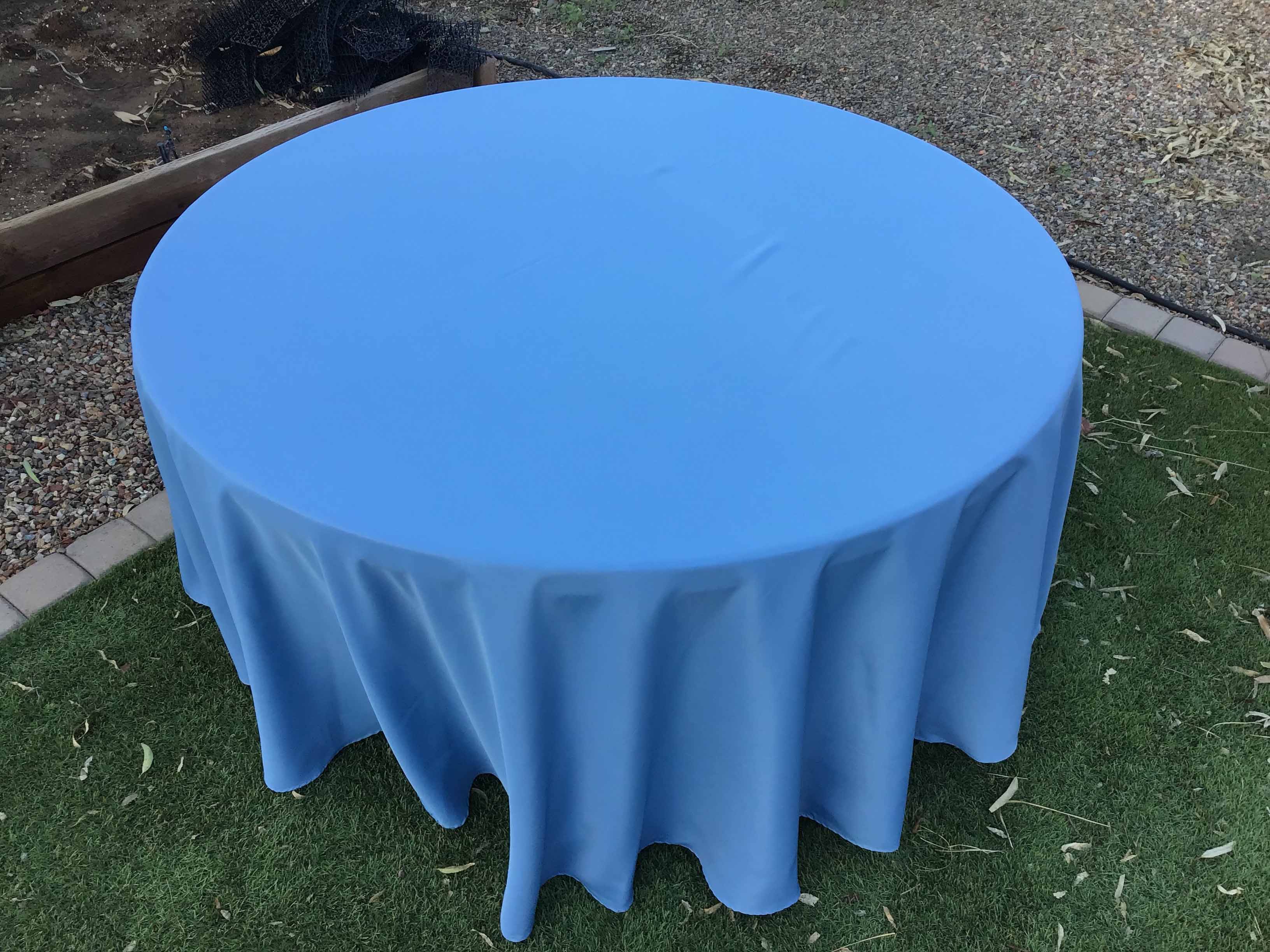round tablecloths (steele blue) - 120