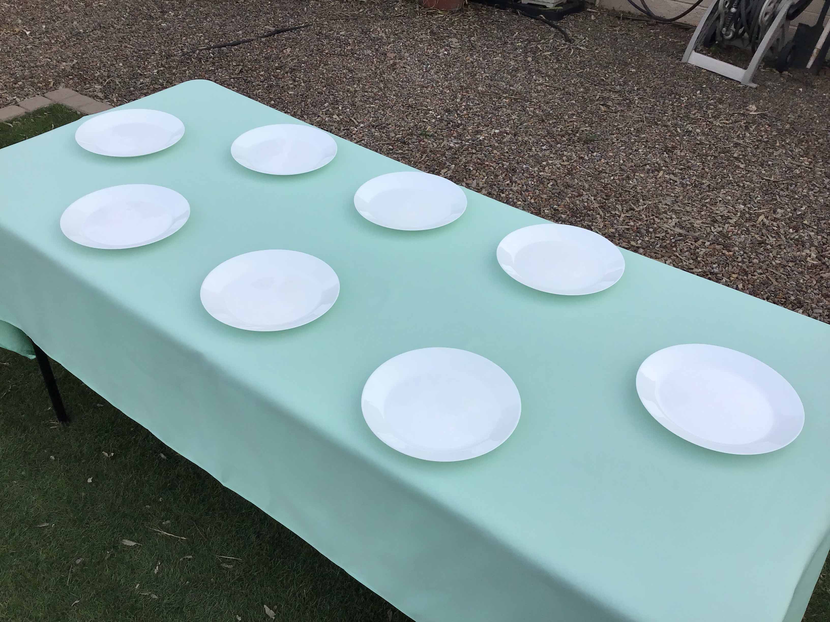 rectangle tablecloths (mint green) - 60 x 102