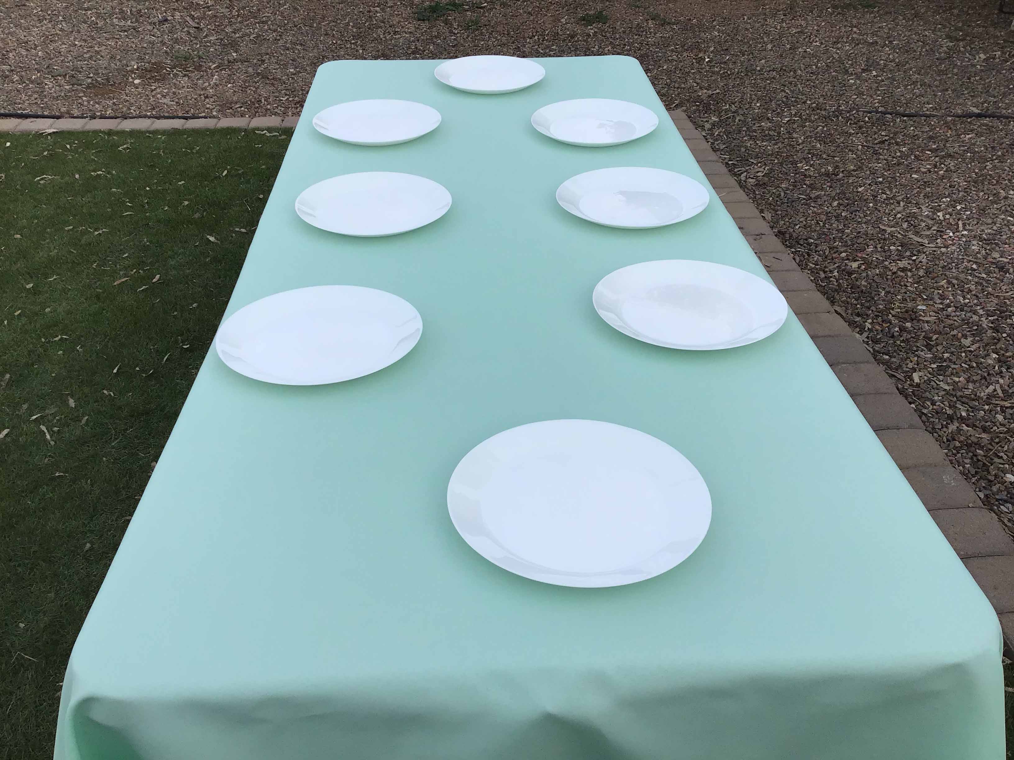 rectangle tablecloths (mint green) - 60 x 102