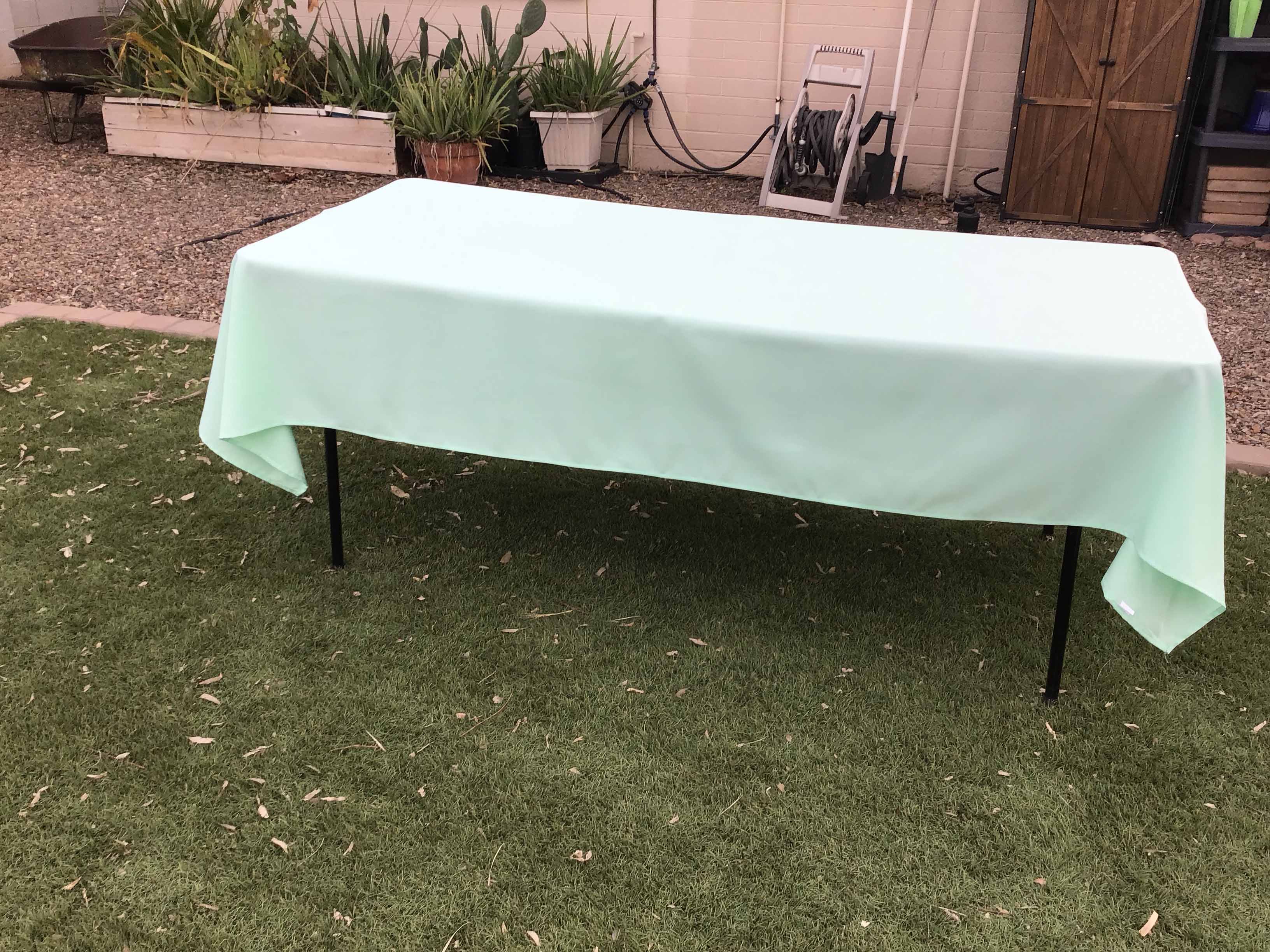 rectangle tablecloths (mint green) - 60 x 102