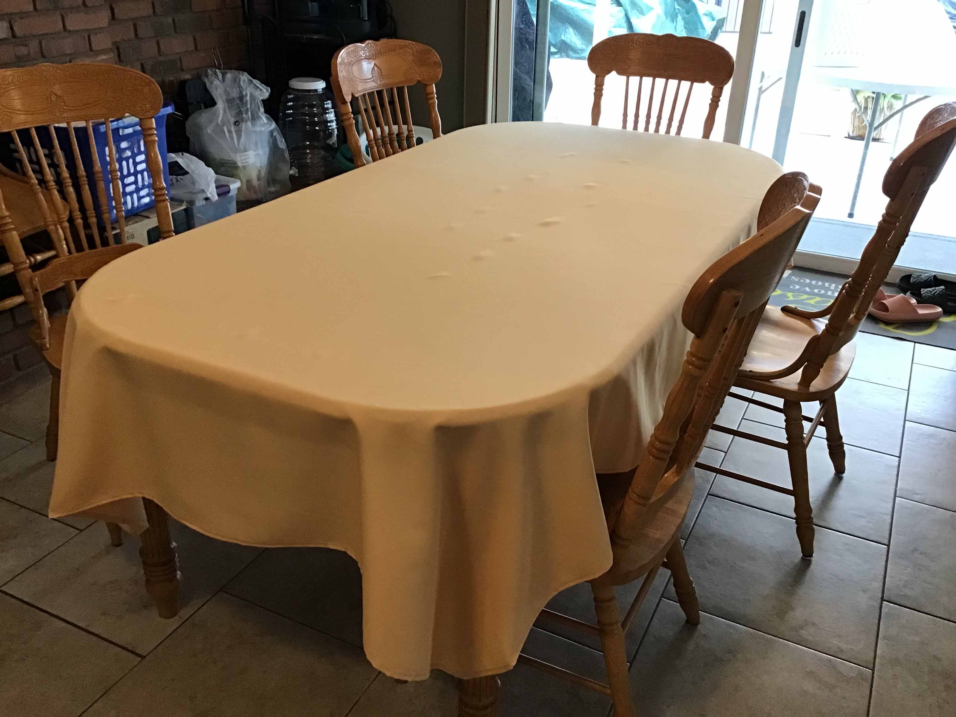 rectangle tablecloths (peach) - 60 x 102